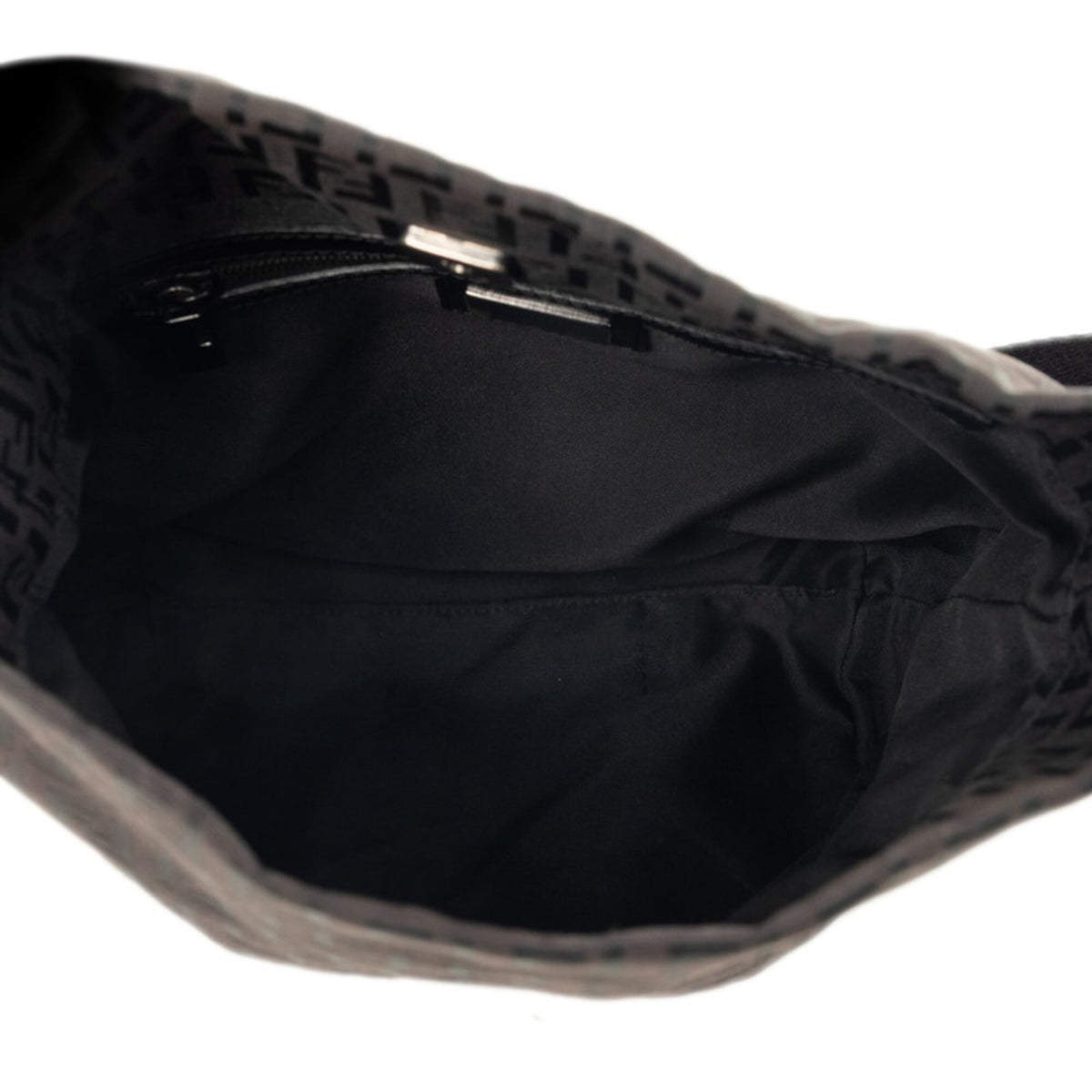 Fendi Black Brown Zucchino Shoulder Bag (Pre-Owned)