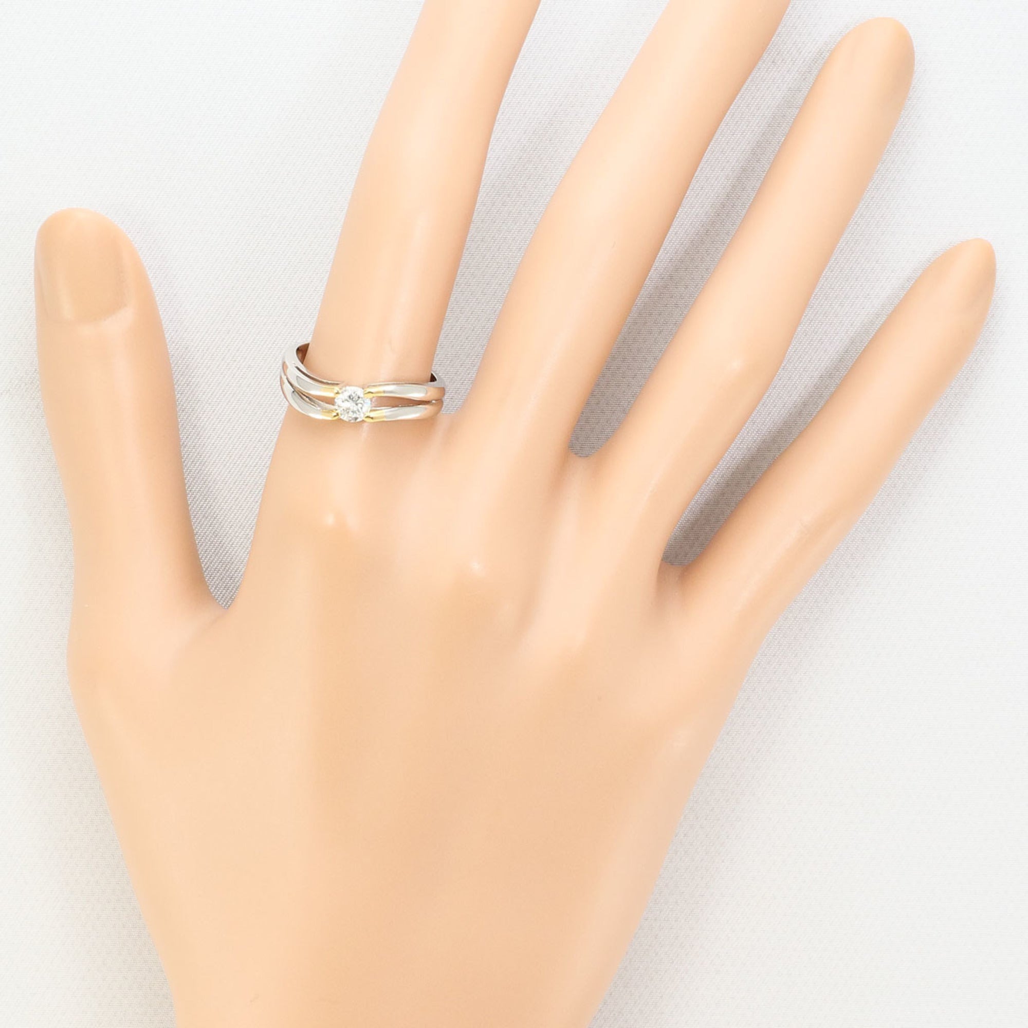 Unbranded Platinum Yellow Gold Yellow Gold (18K) Platinum 900 Band Ring (Pre-Owned)