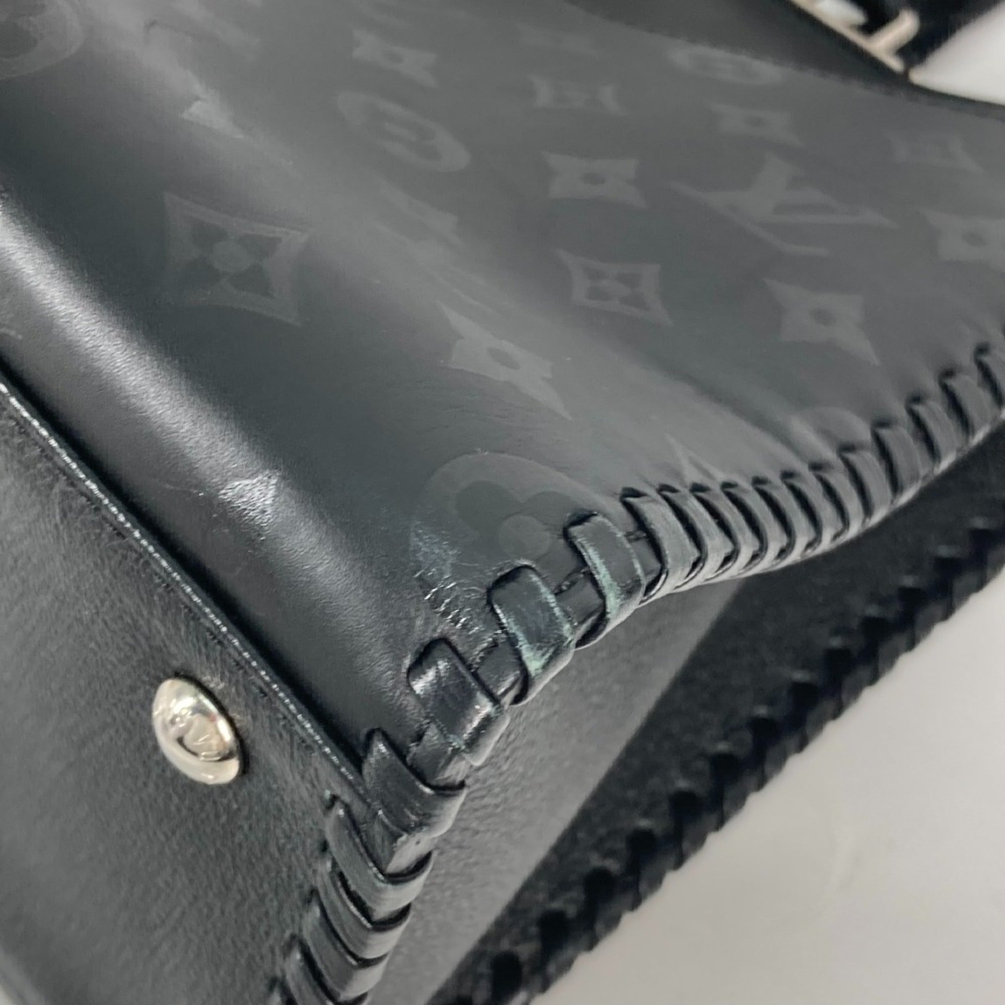 Louis Vuitton Black Monogram Noir Monogram Handbag Tote Bag (Pre-Owned)