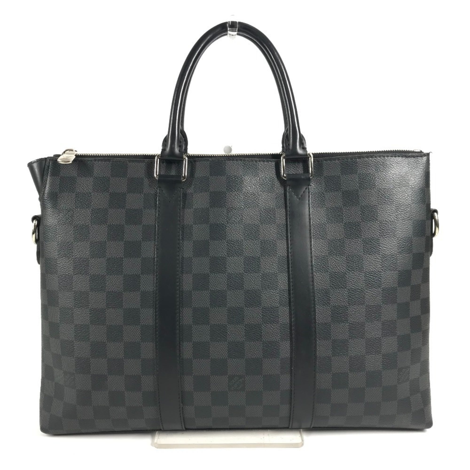 Louis Vuitton Black Damier Graphite Canvas Handbag Tote Bag (Pre-Owned)