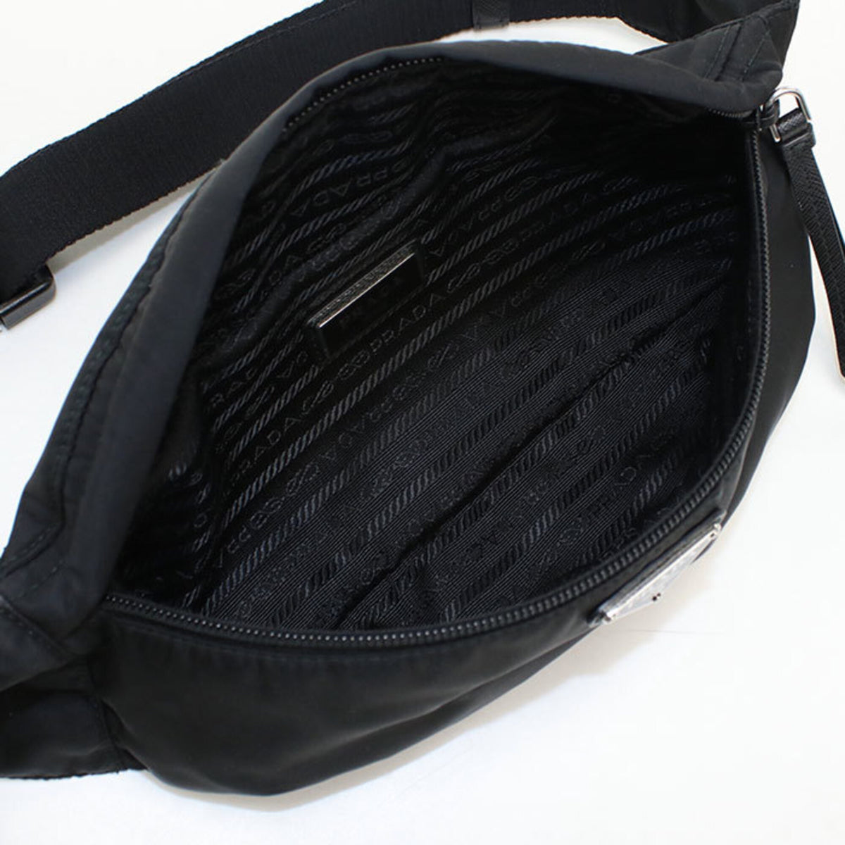 Prada Black Nylon Sling Bag (Pre-Owned)