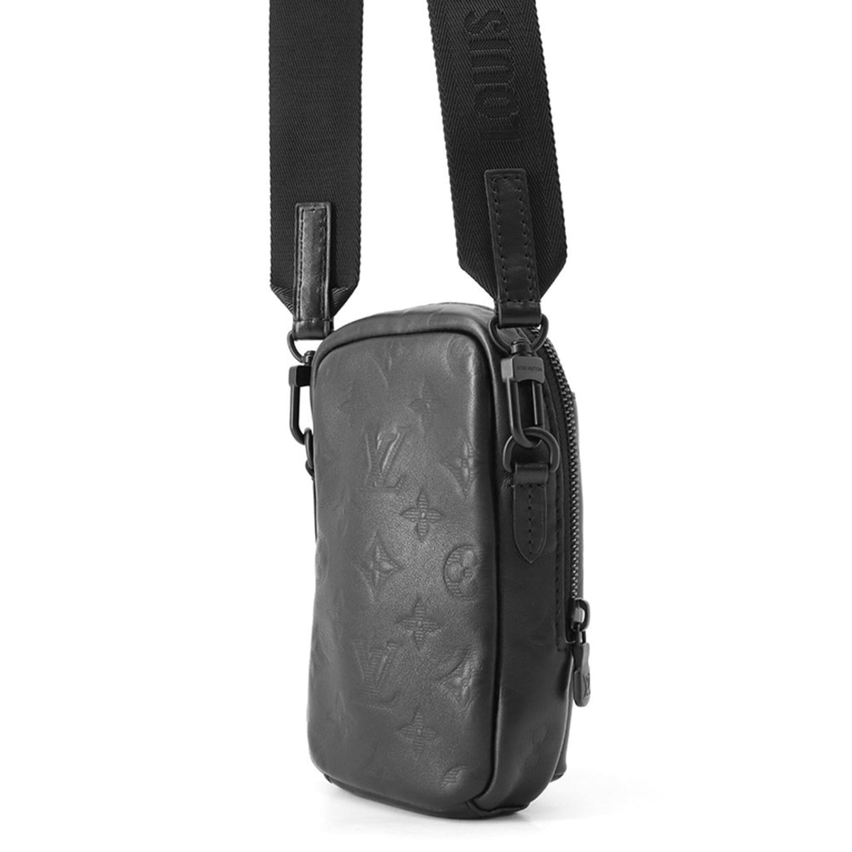 Louis Vuitton Noir Monogram Shadow Shoulder Bag (Pre-Owned)