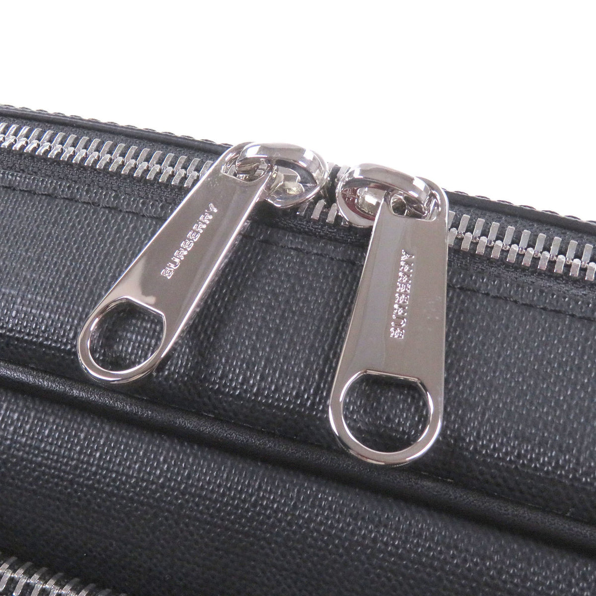 Burberry Black Polyester Cotton Briefcase Messenger Bag Shoulder Bag (Pre-Owned)