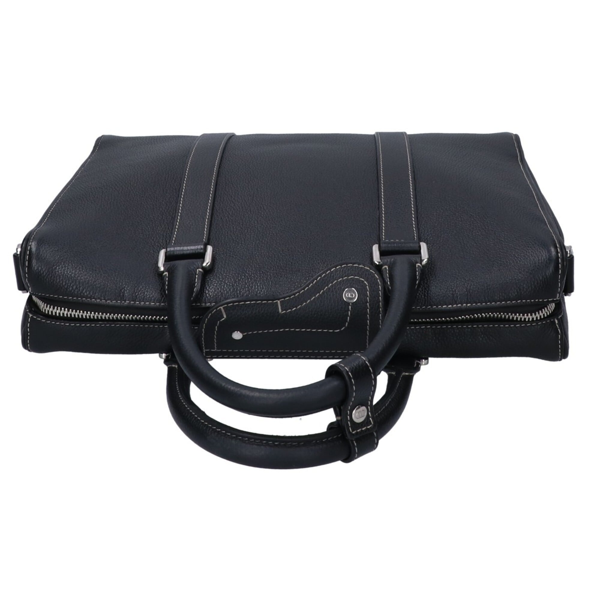 Christian Dior Black Leather Briefcase (Pre-Owned)