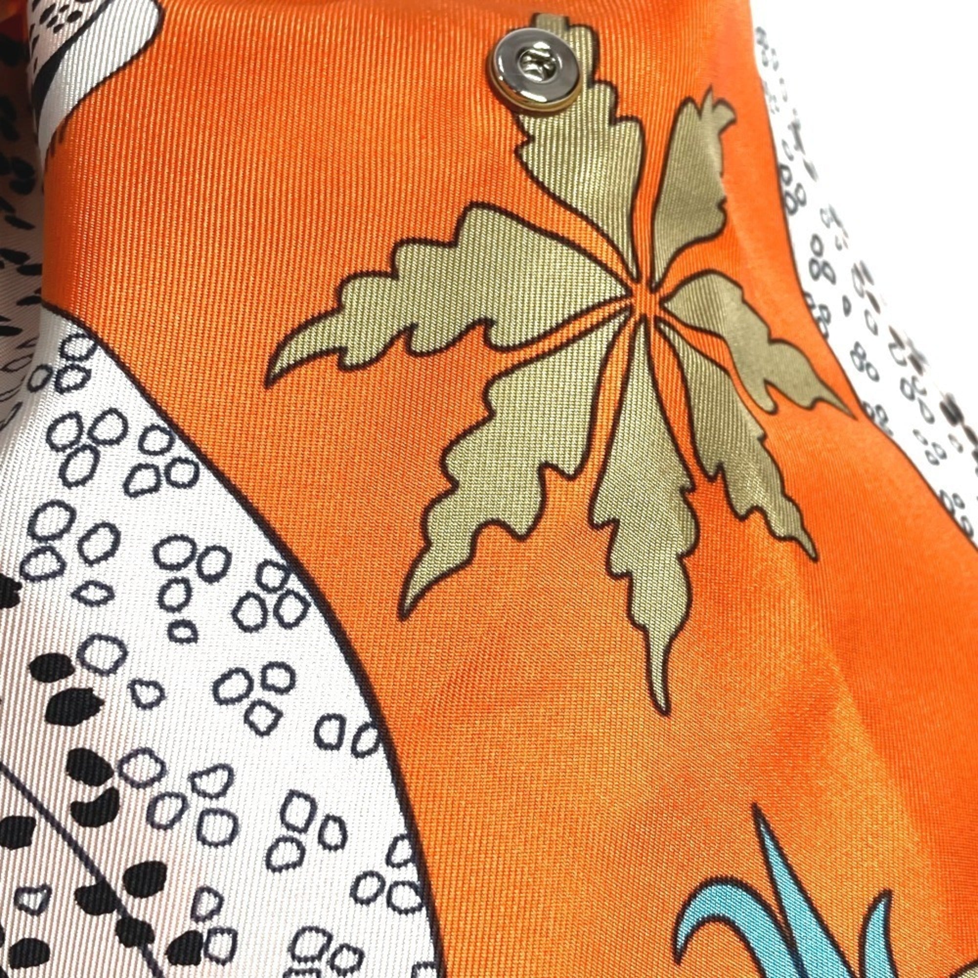 Hermes Orange Silk Pouch (Pre-Owned)