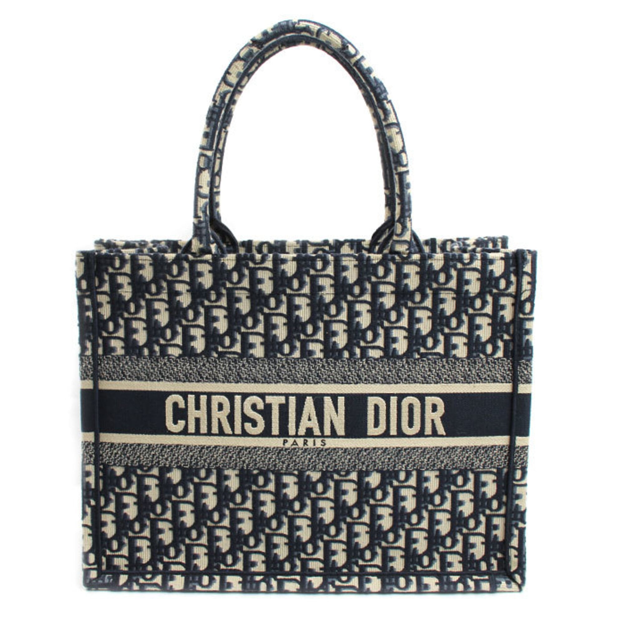 Christian Dior Navy Cotton Tote Bag (Pre-Owned)