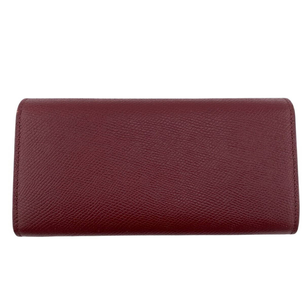 Celine Bordeaux Leather Long Wallet (Bi-Fold) (Pre-Owned)