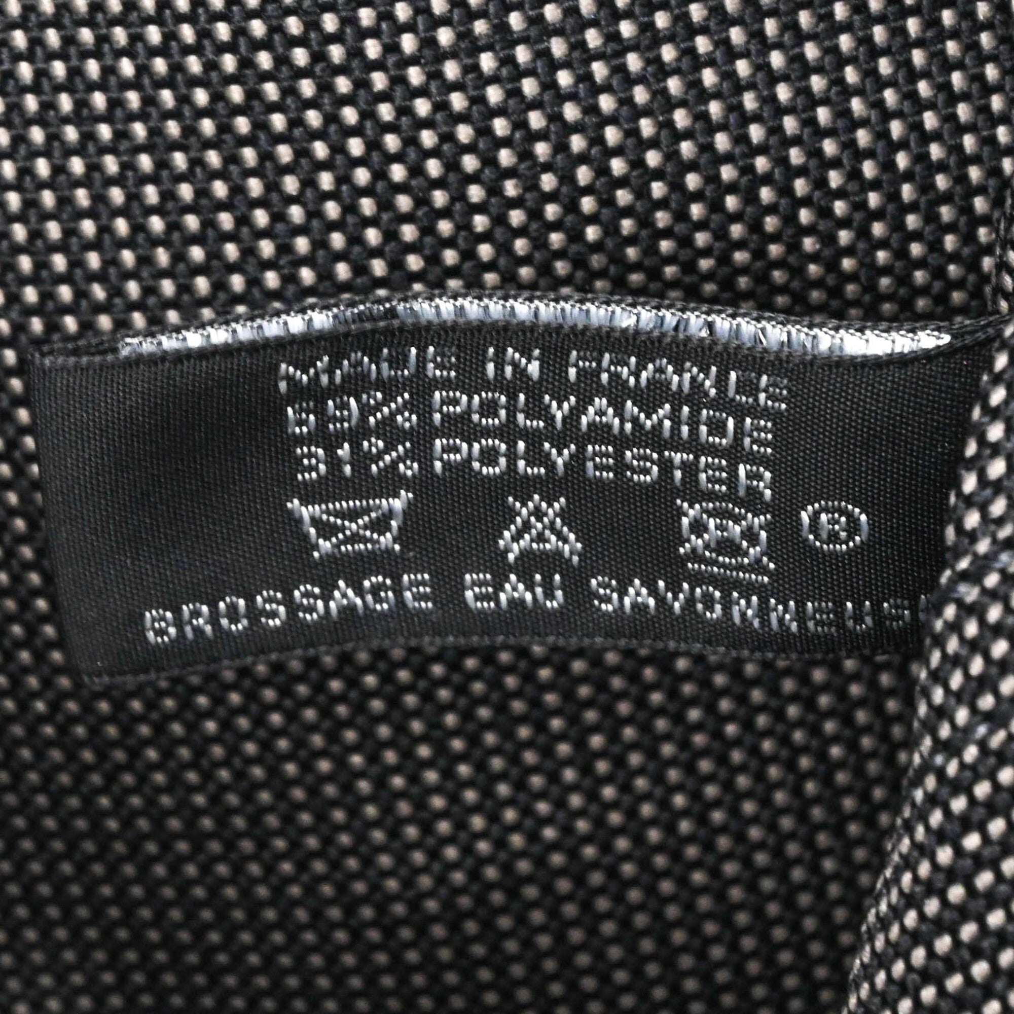 Hermes Gray Nylon Canvas Shoulder Bag (Pre-Owned)