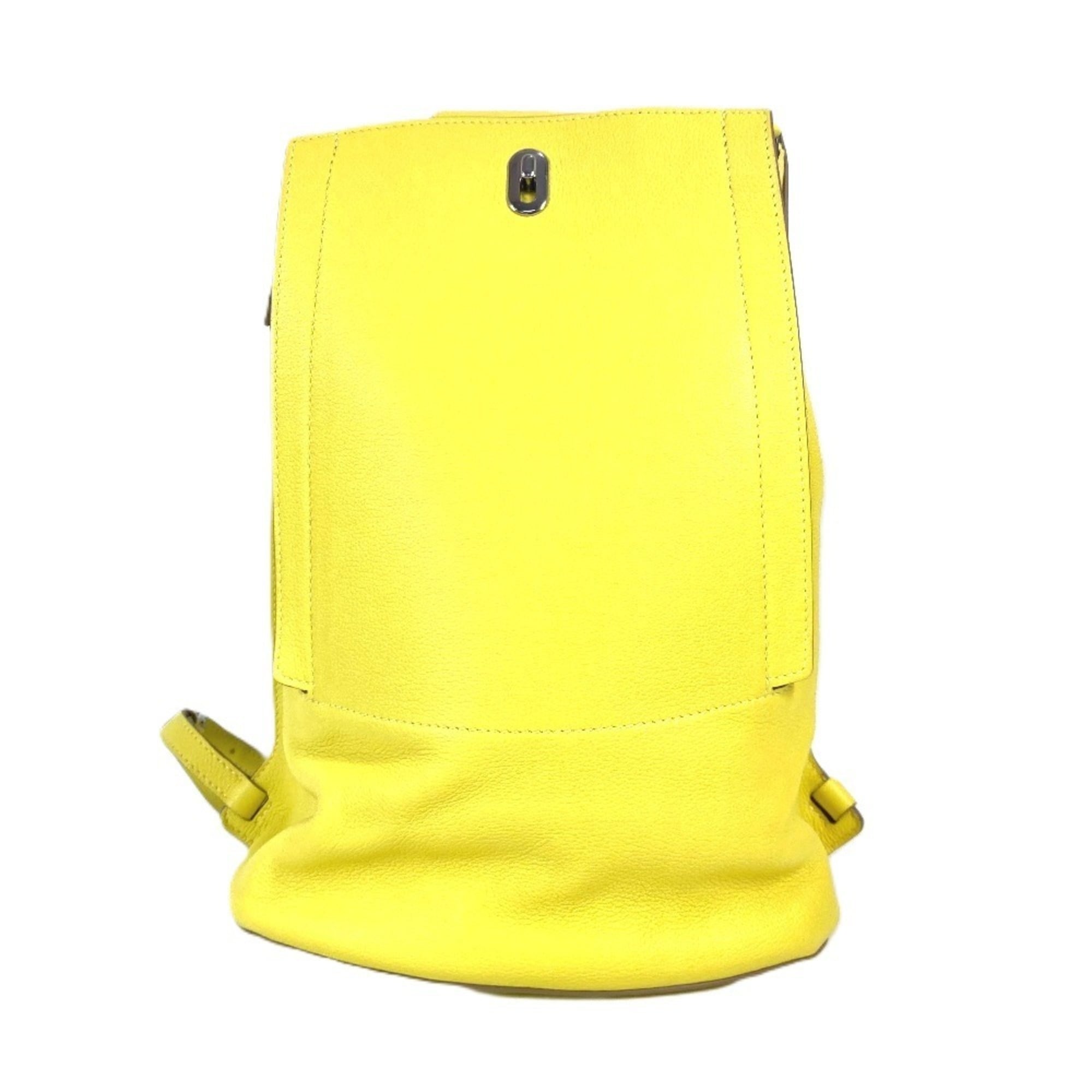 Hermes Yellow Leather Backpack (Pre-Owned)
