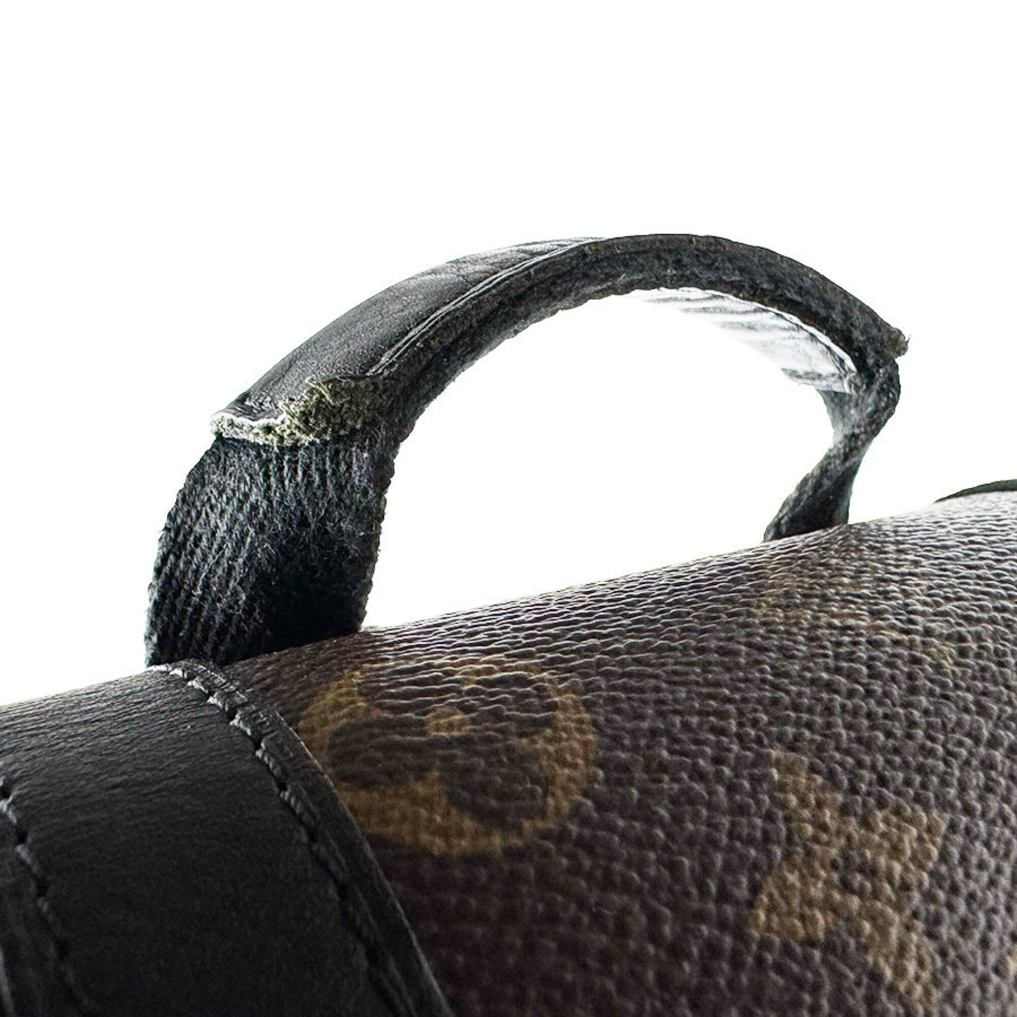 Louis Vuitton Black Brown Monogram Macassar Backpack (Pre-Owned)