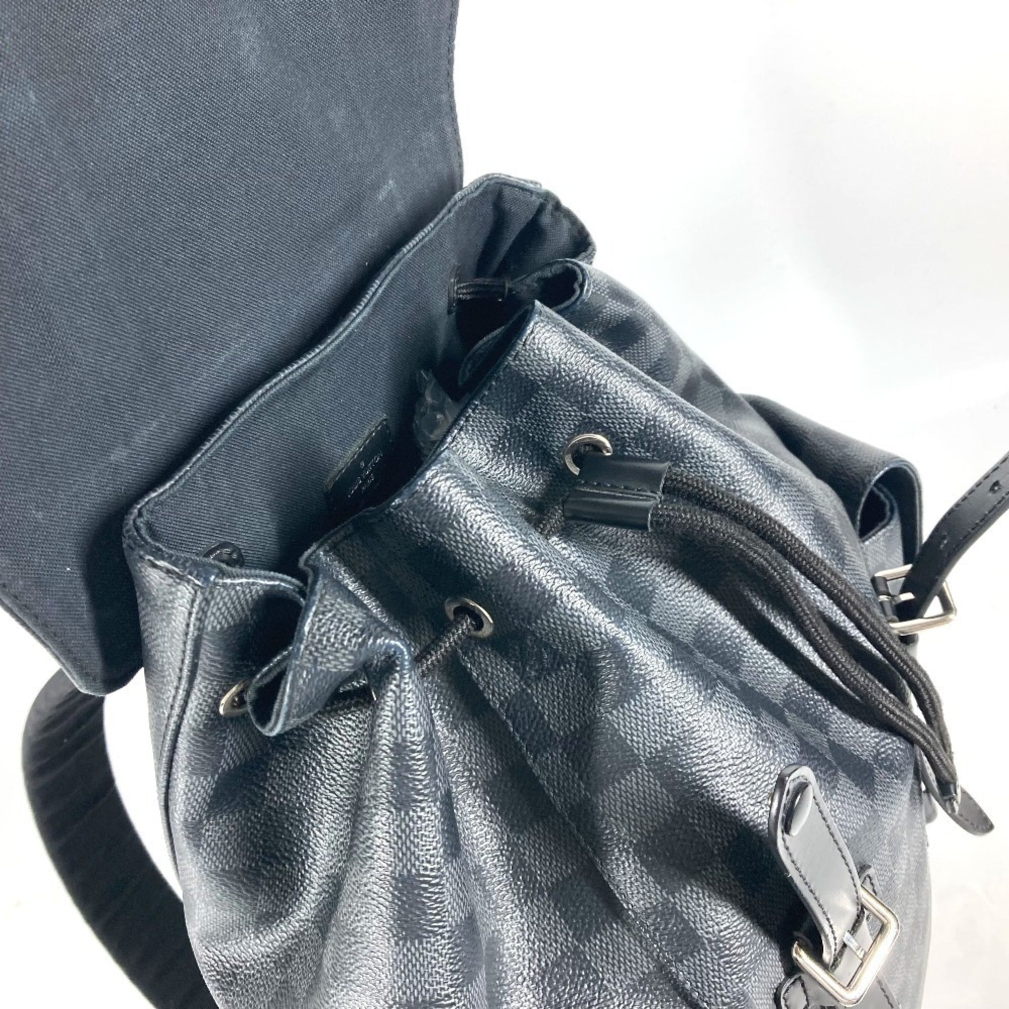 Louis Vuitton Black Damier Graphite Backpack (Pre-Owned)