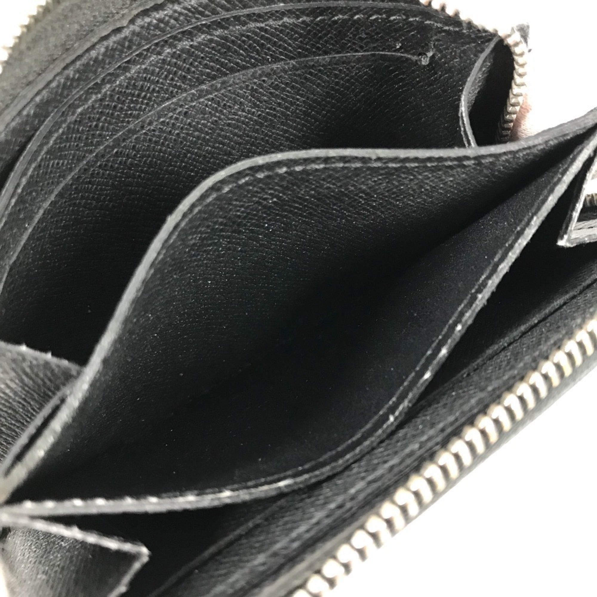 Louis Vuitton Taiga Ardoise Black Taiga Leather Coin Purse/Coin Case (Pre-Owned)