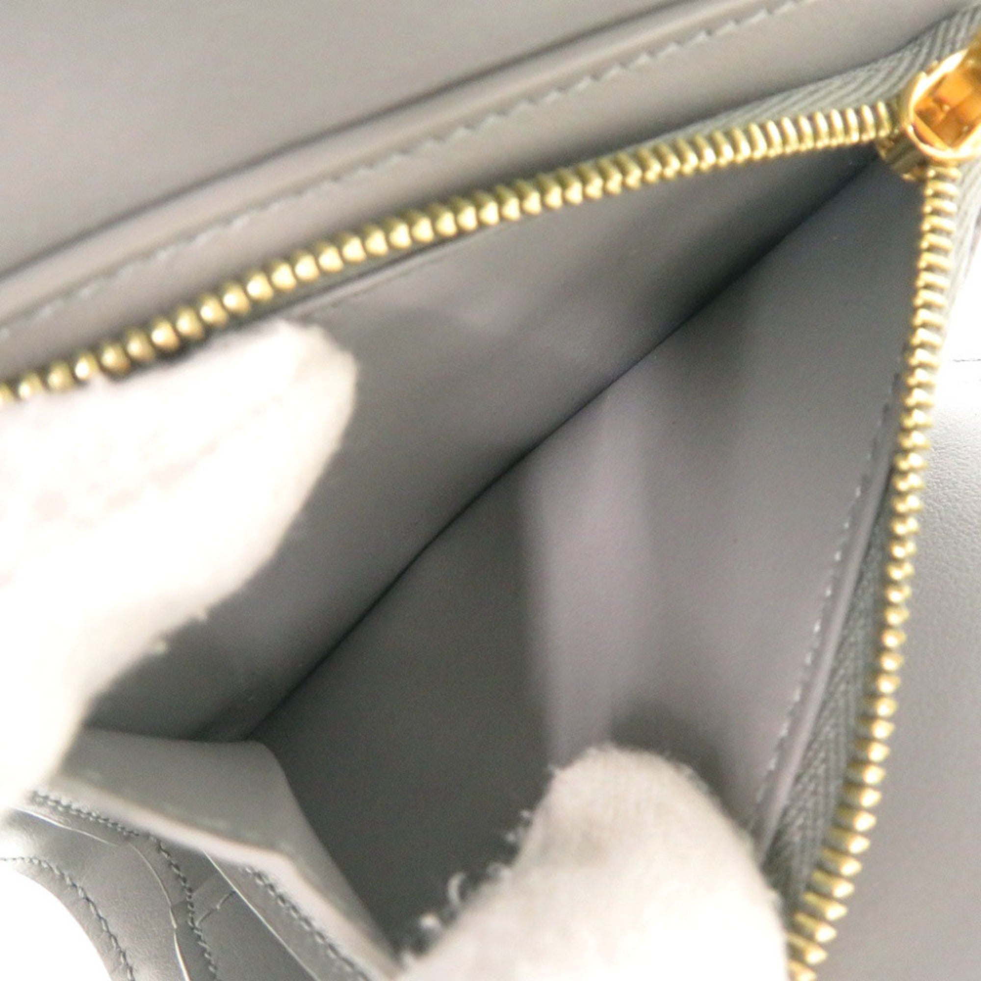 Celine Gray Leather Wallet (Tri-Fold) (Pre-Owned)