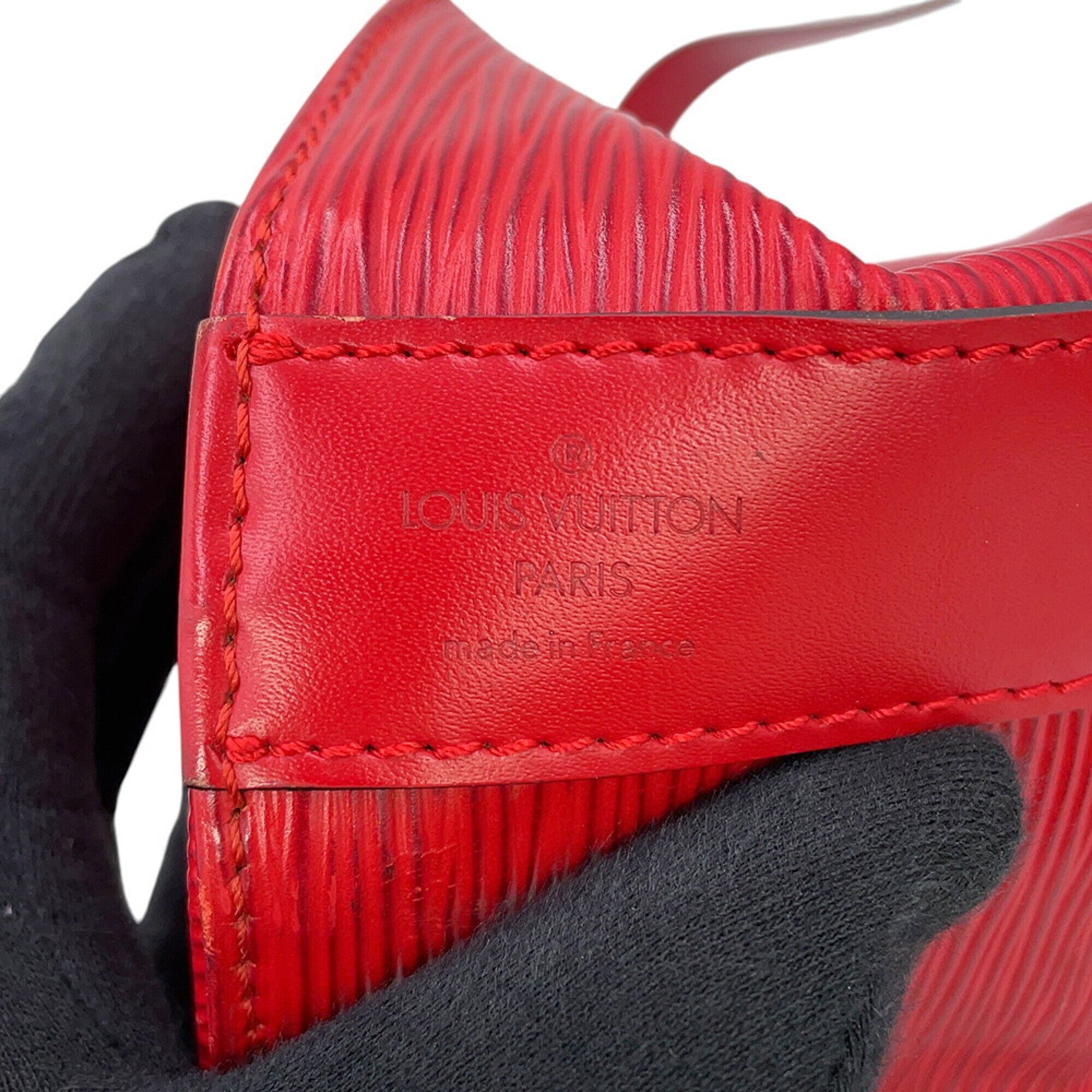 Louis Vuitton Epi Castilian Red Monogram Handbag Shoulder Bag (Pre-Owned)