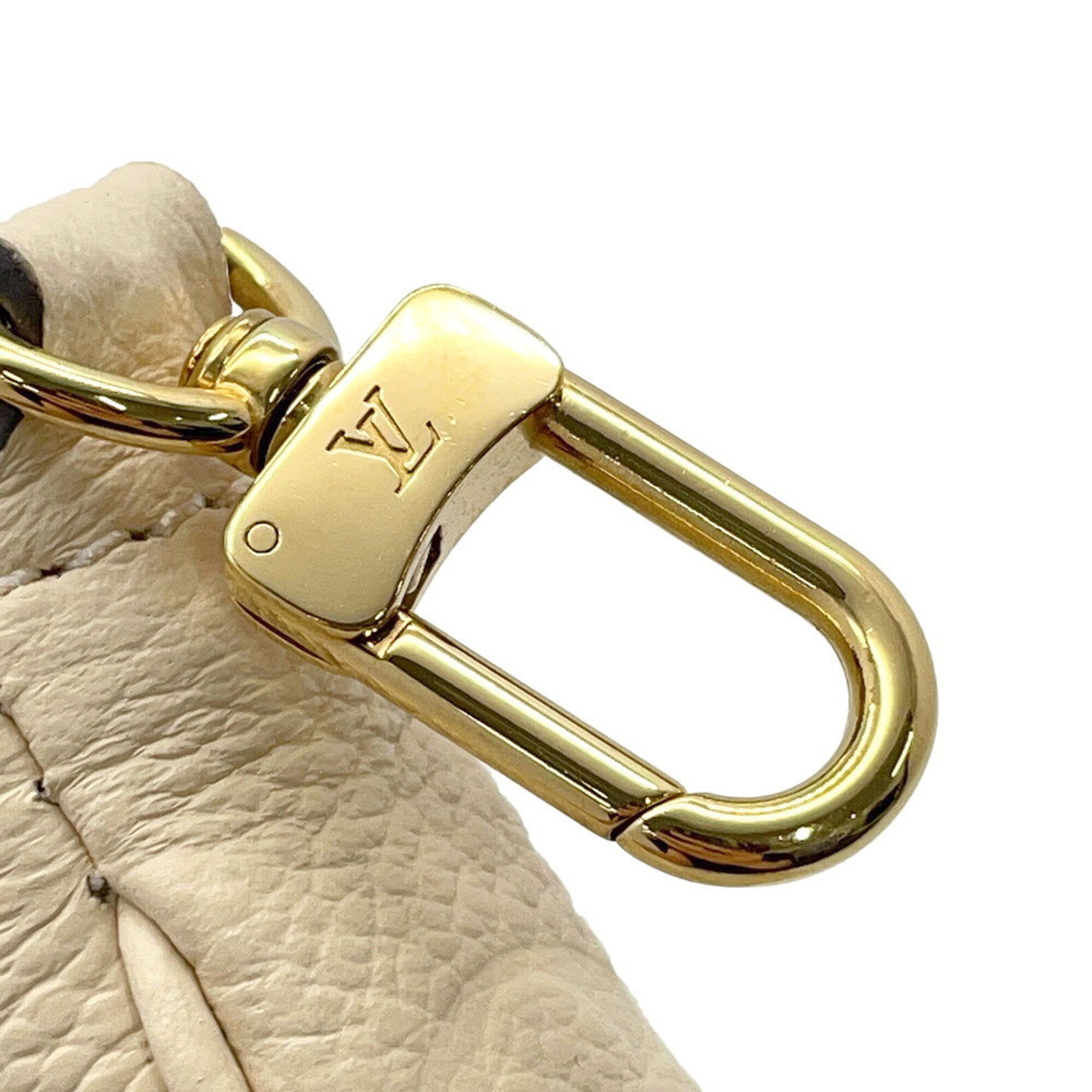 Louis Vuitton Cream Monogram Empreinte Pochette Shoulder Bag (Pre-Owned)