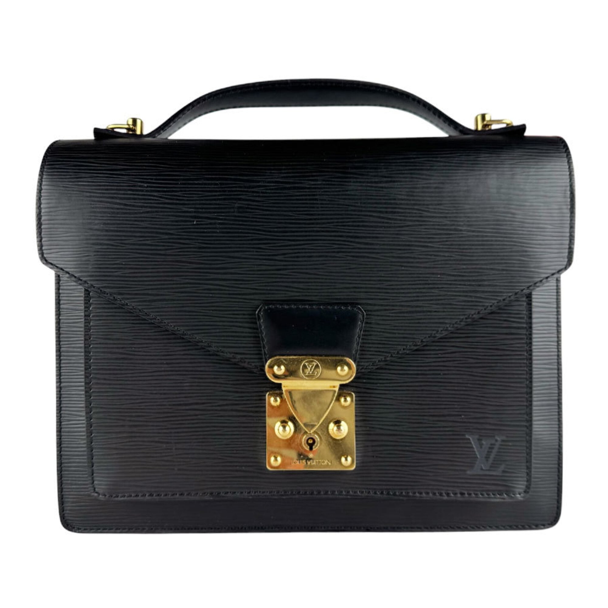 Louis Vuitton Black Epi Leather Handbag (Pre-Owned)