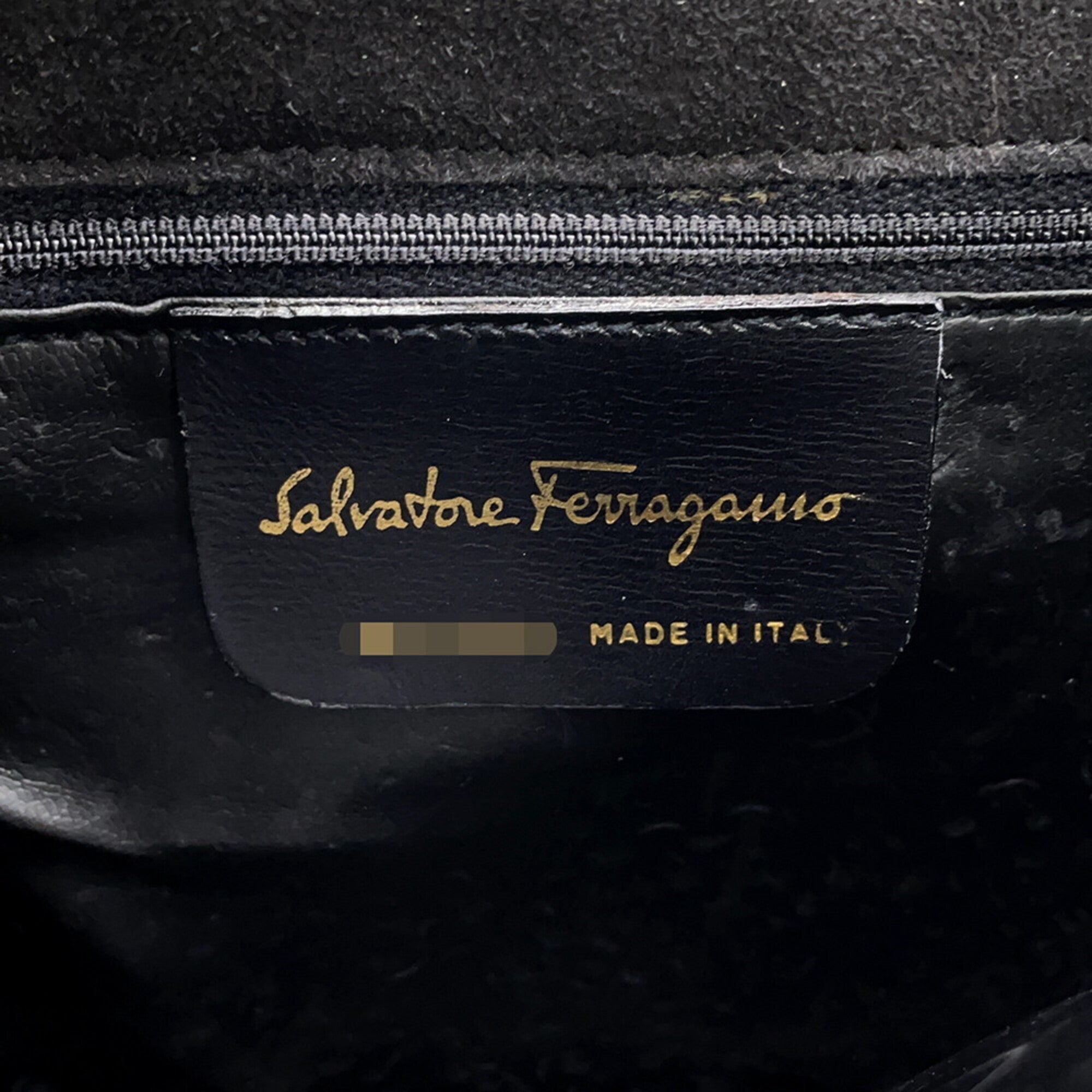 Salvatore Ferragamo Black Suede Shoulder Bag (Pre-Owned)