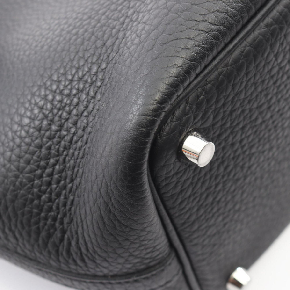 Hermes Black Taurillon Clemence Leather Leather Handbag (Pre-Owned)