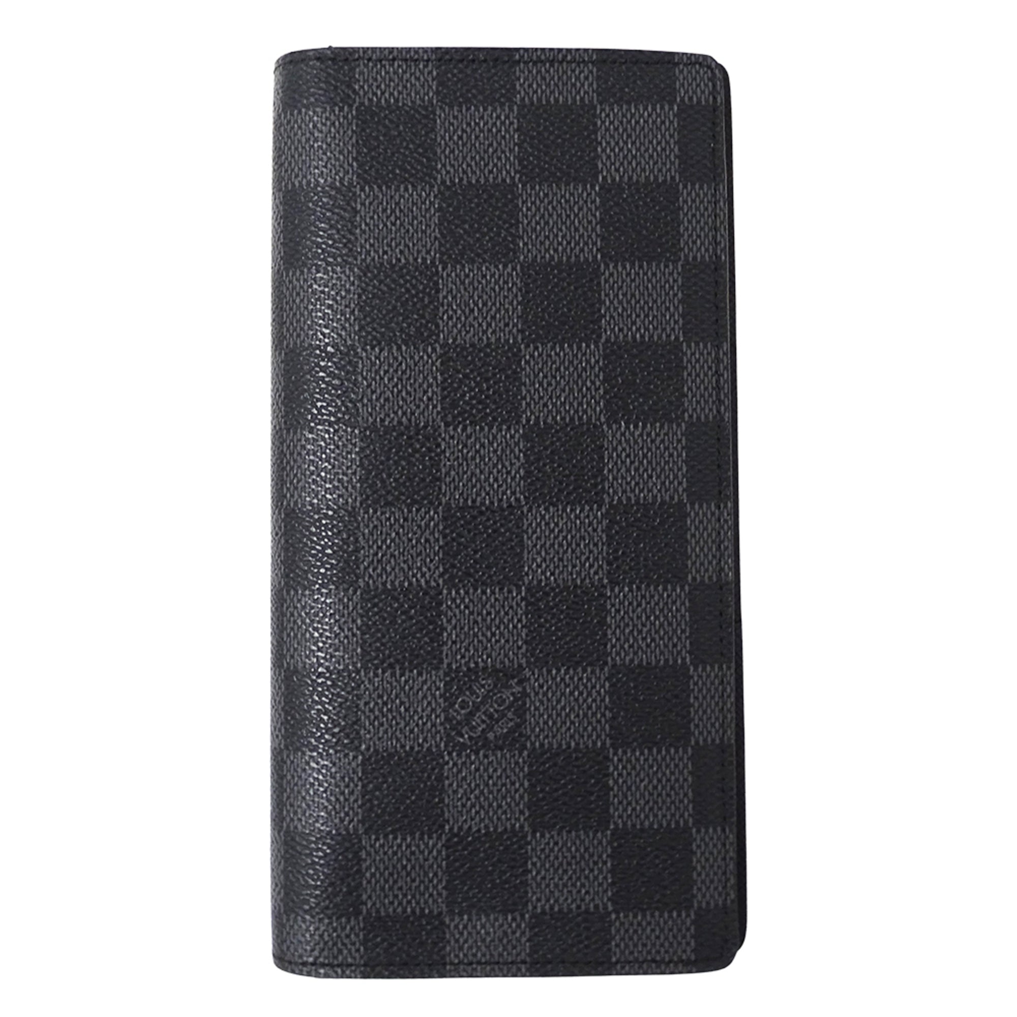 Louis Vuitton Black Damier Graphite Damier Graphite Long Wallet (Bi-Fold) (Pre-Owned)