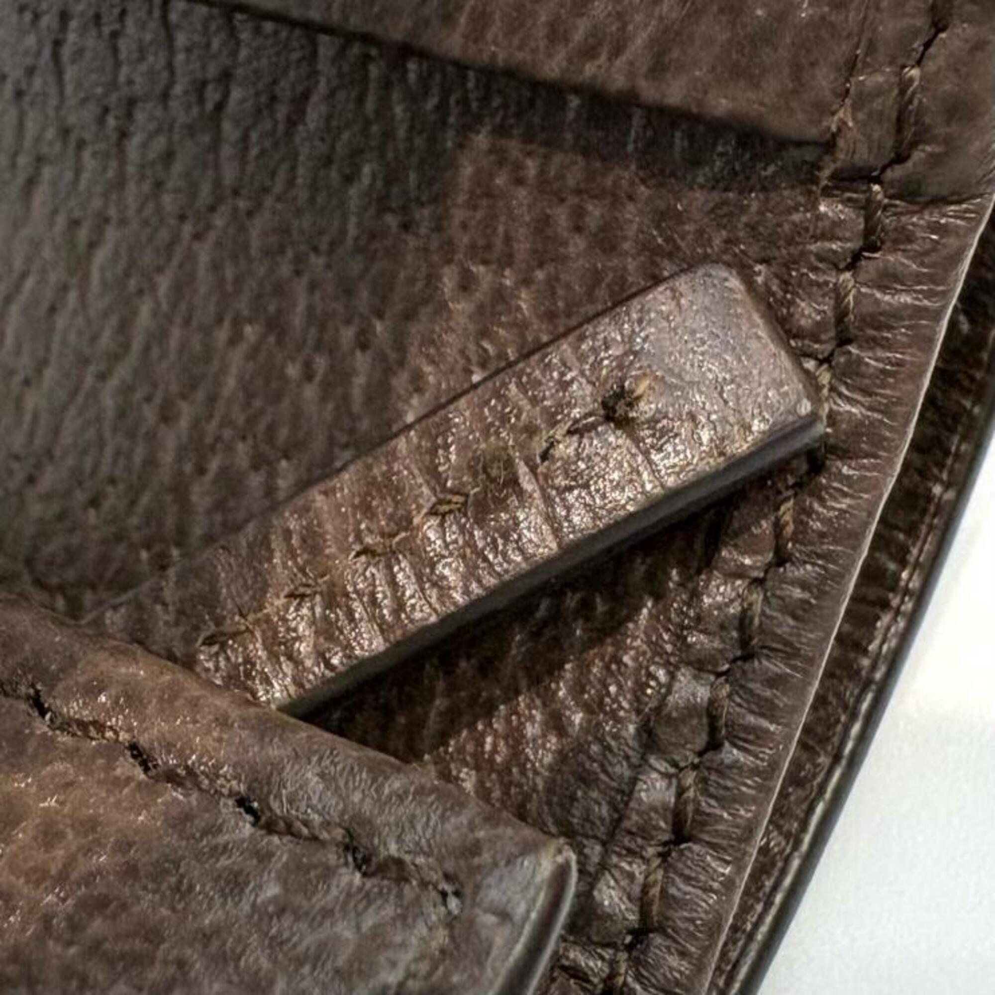 Gucci Beige Brown Gg Supreme Leather Wallet (Bi-Fold) (Pre-Owned)