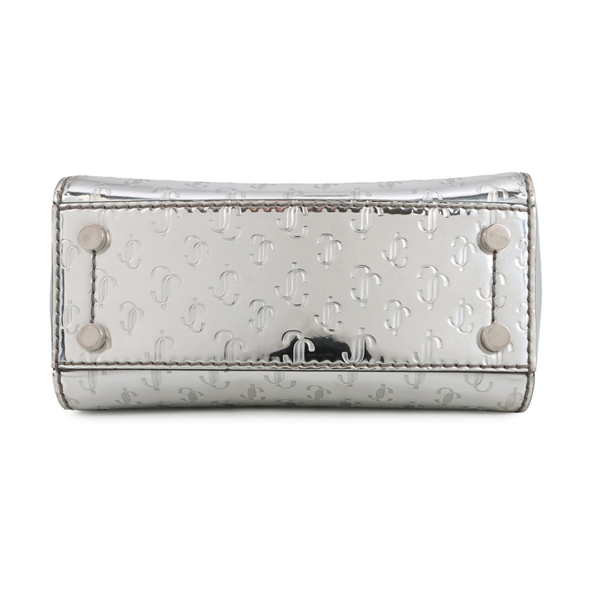 Jimmy Choo Silver Patent Leather Handbag (Pre-Owned)