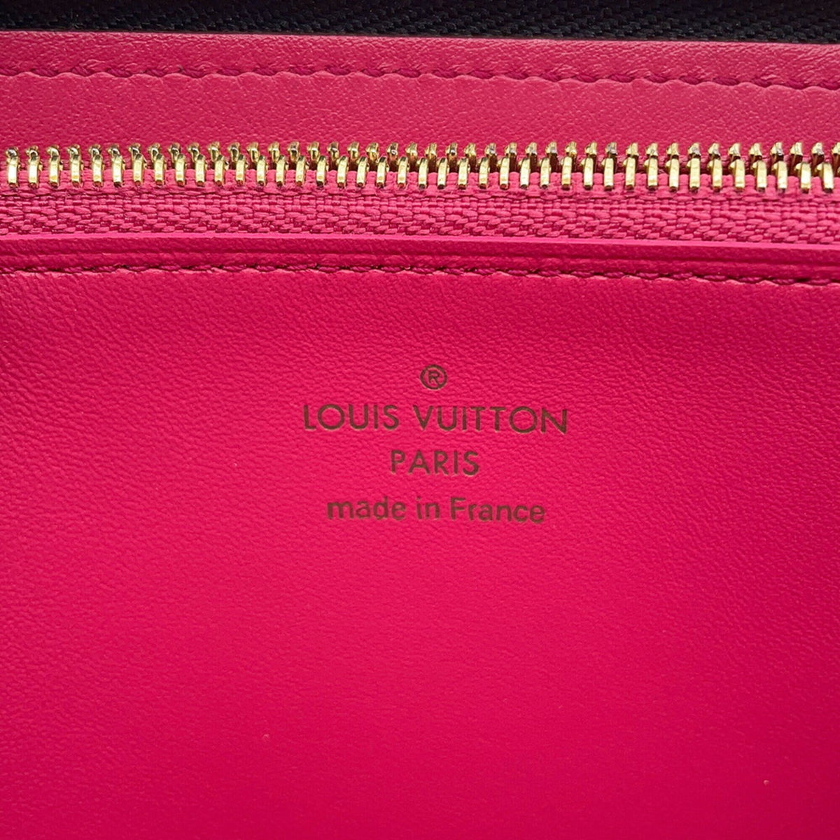 Louis Vuitton Black Noir Pink Leather Long Wallet (Bi-Fold) (Pre-Owned)