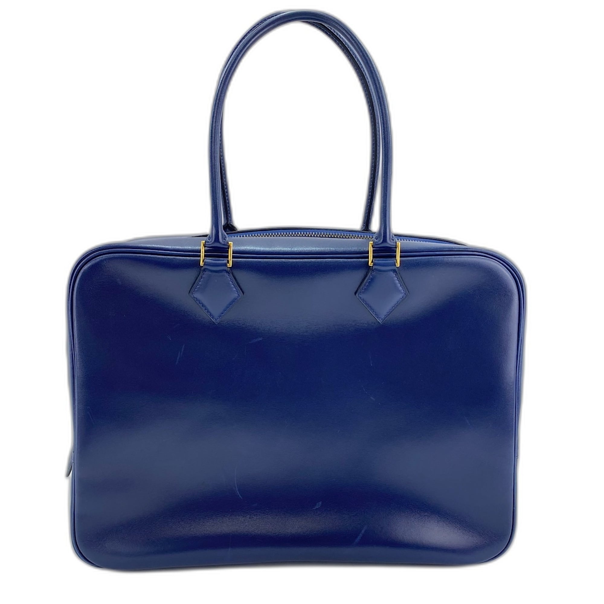 Hermes Plume Navy Handbag (Pre-Owned)
