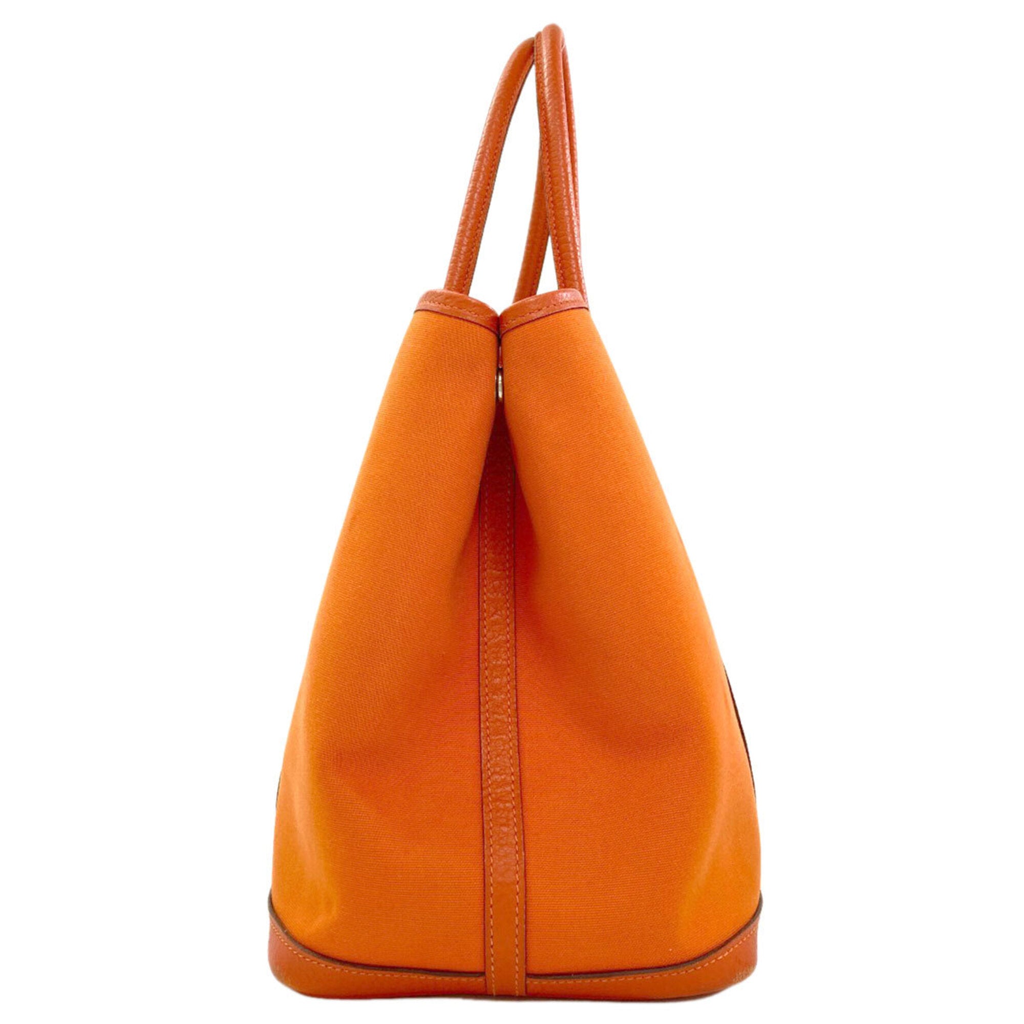 Hermes Orange Toile Officier Tote Bag (Pre-Owned)