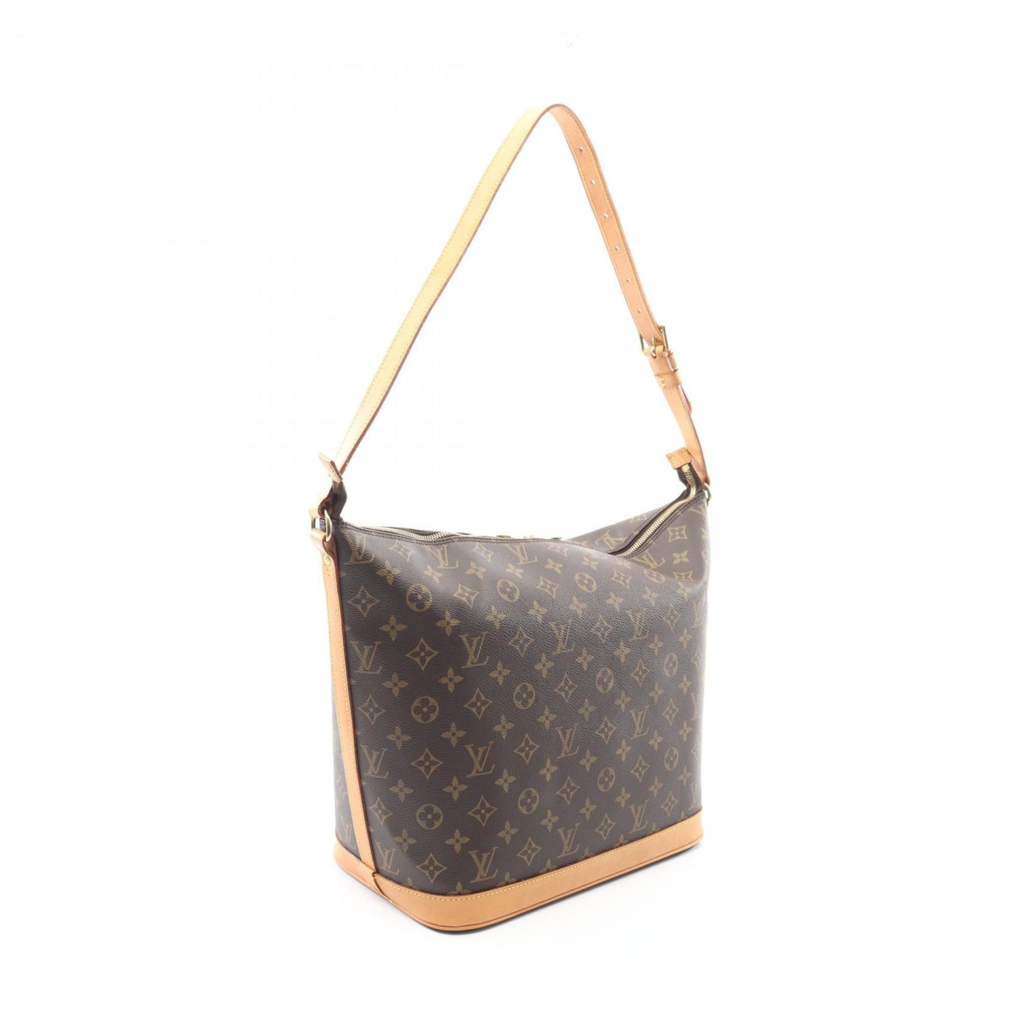 Louis Vuitton Brown Monogram Coated Canvas Leather Shoulder Bag (Pre-Owned)