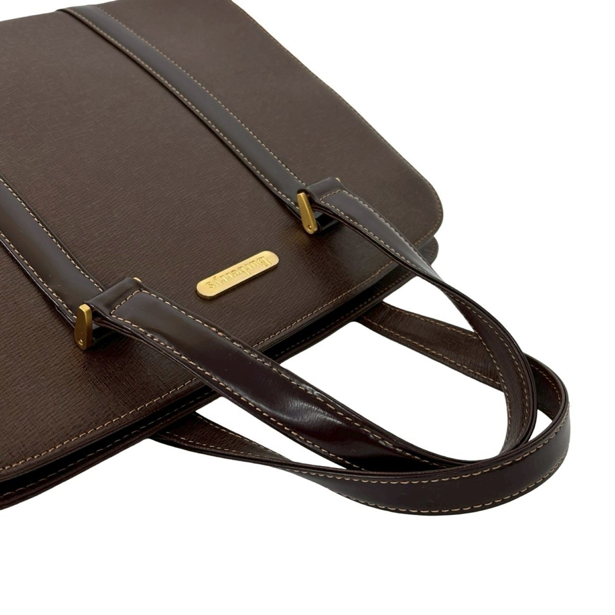 Burberry Brown Leather Handbag (Pre-Owned)