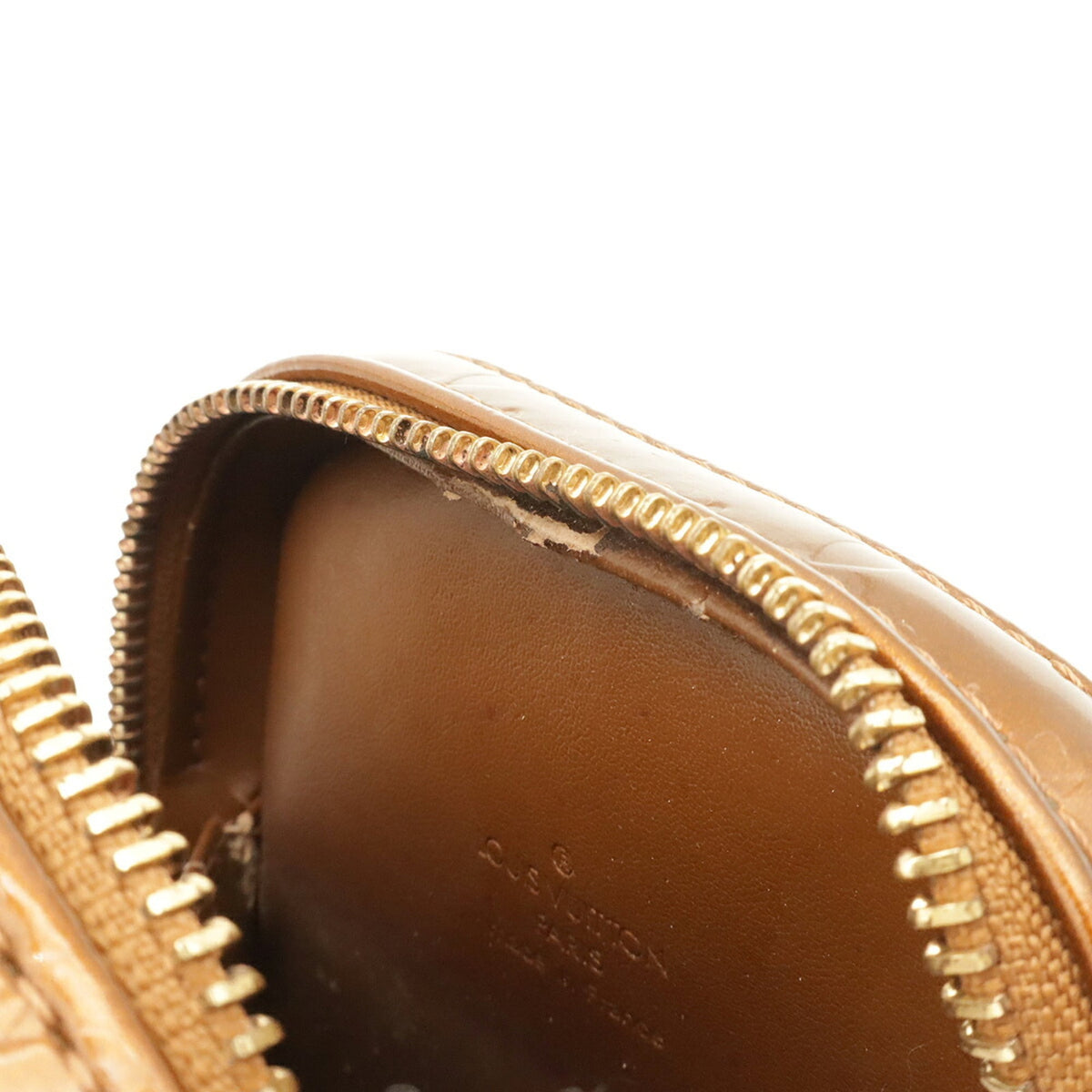 Louis Vuitton Bronze Leather Pochette Shoulder Bag (Pre-Owned)