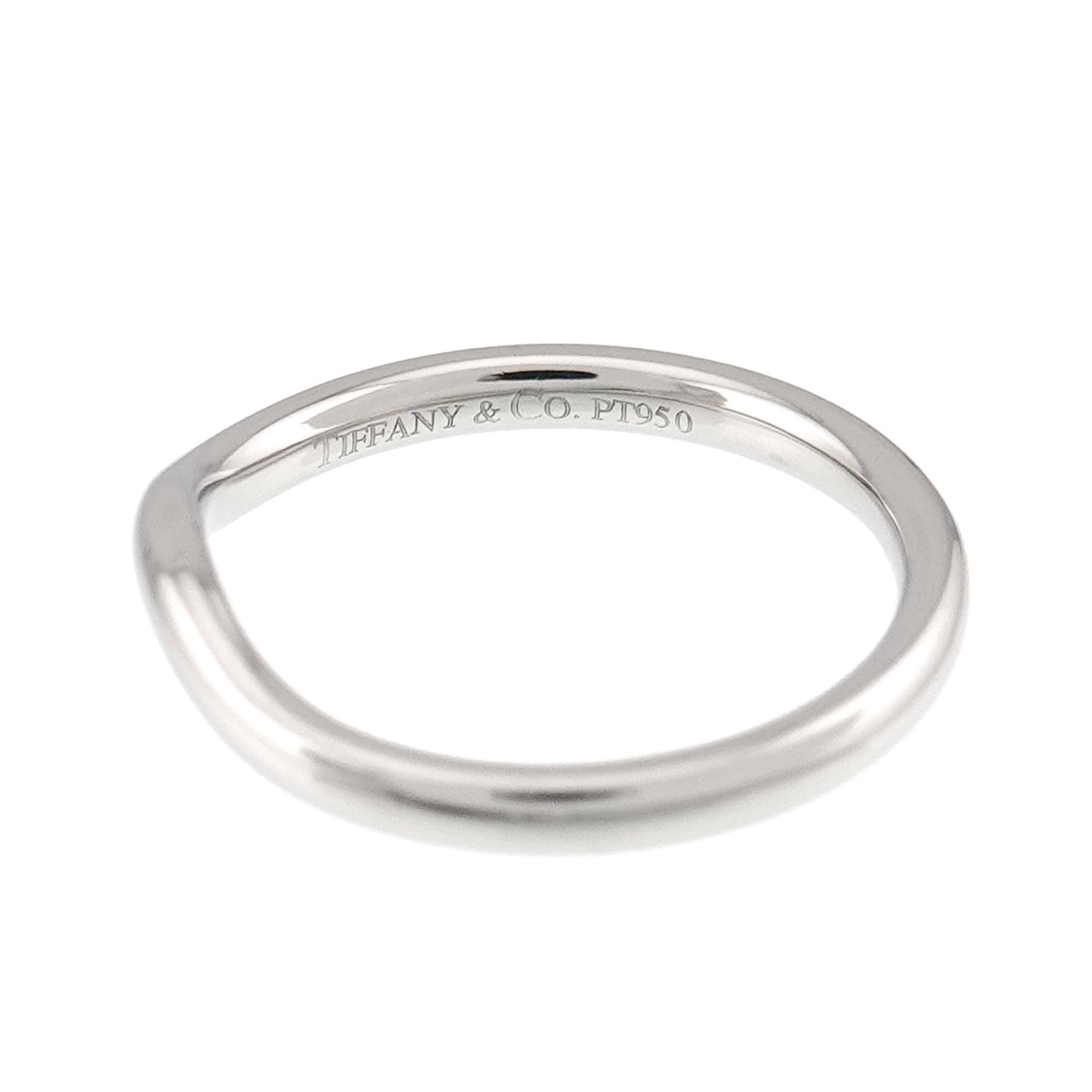 Tiffany Platinum Platinum 950 Band Ring (Pre-Owned)