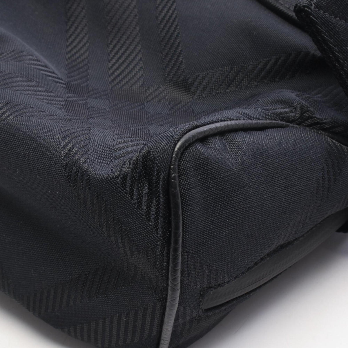 Burberry Black Nylon Leather Crossbody Bag Handbag Shoulder Bag (Pre-Owned)