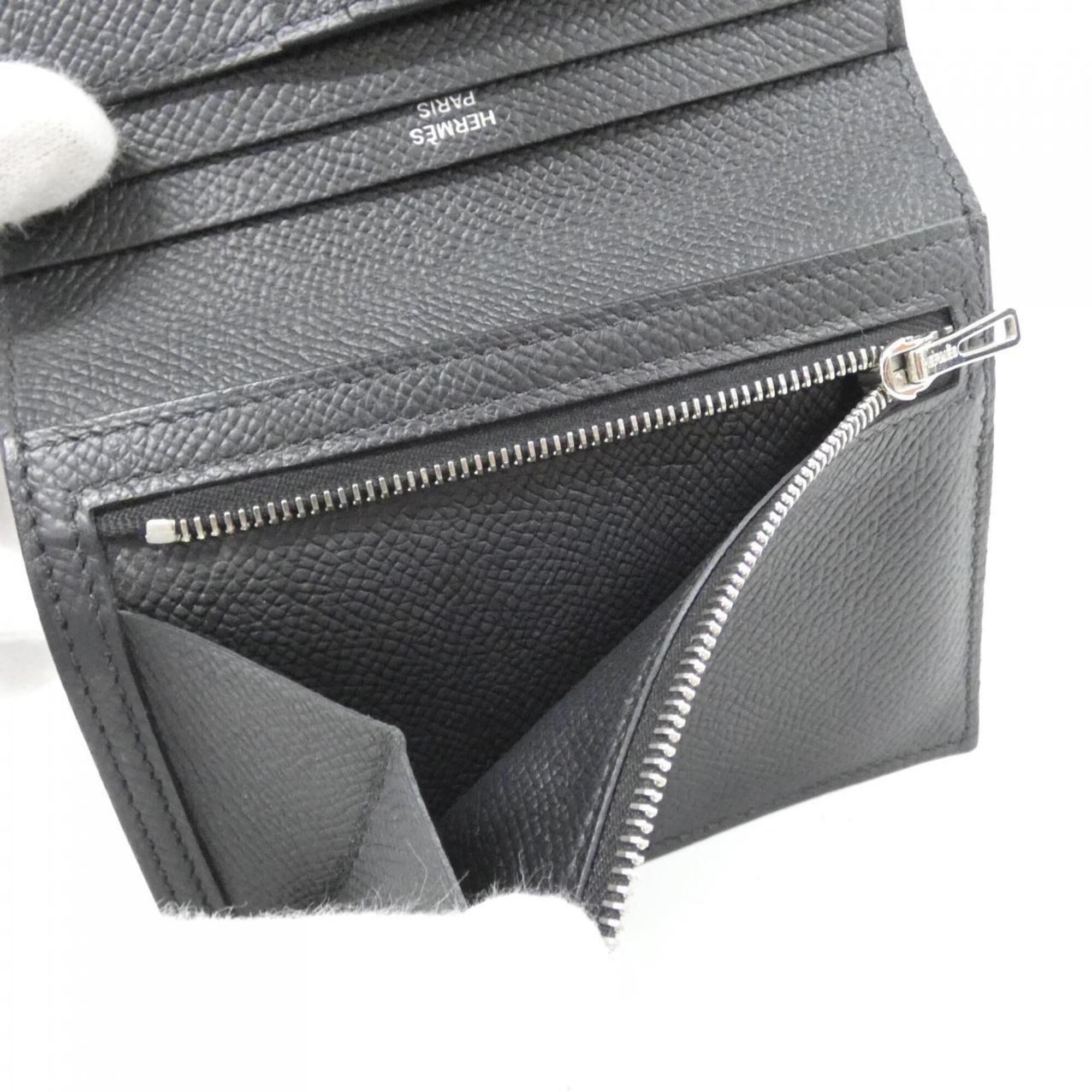 Hermes Black Epsom Leather Wallet (Bi-Fold) (Pre-Owned)