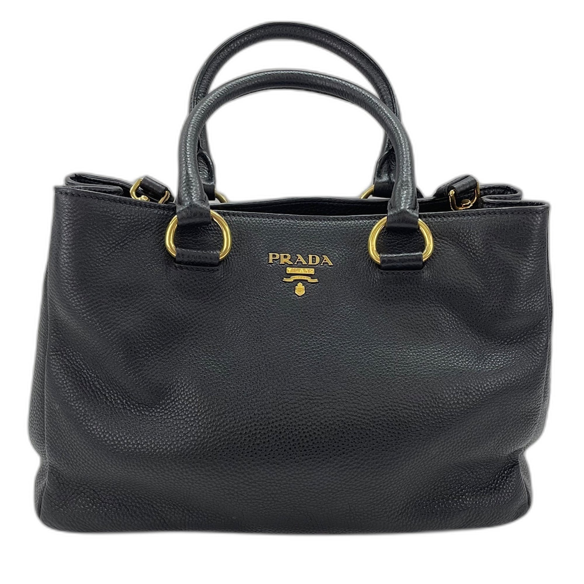 Prada Black Leather Handbag (Pre-Owned)
