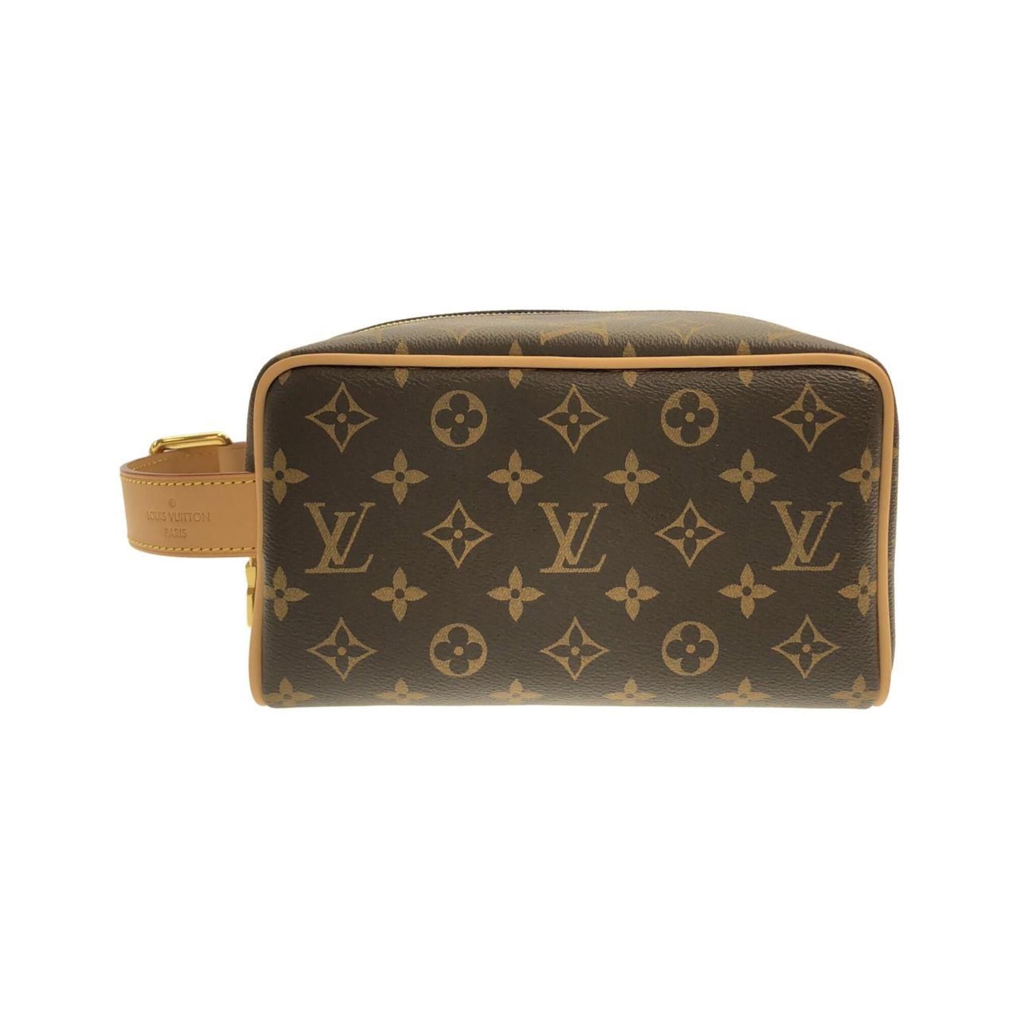 Louis Vuitton Brown Coated Canvas Handbag Pouch (Pre-Owned)