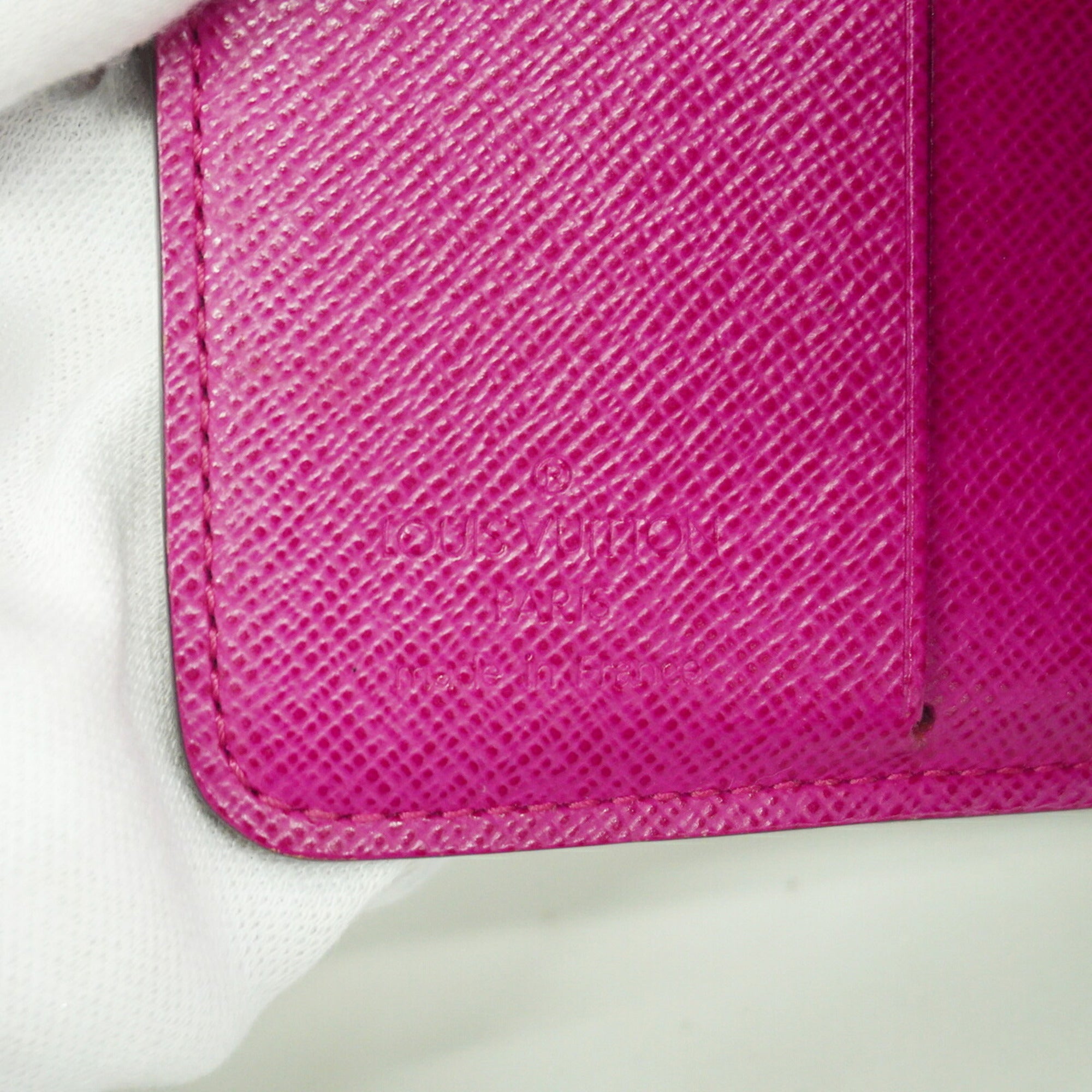 Louis Vuitton Brown Fuchsia Wallet (Bi-Fold) (Pre-Owned)