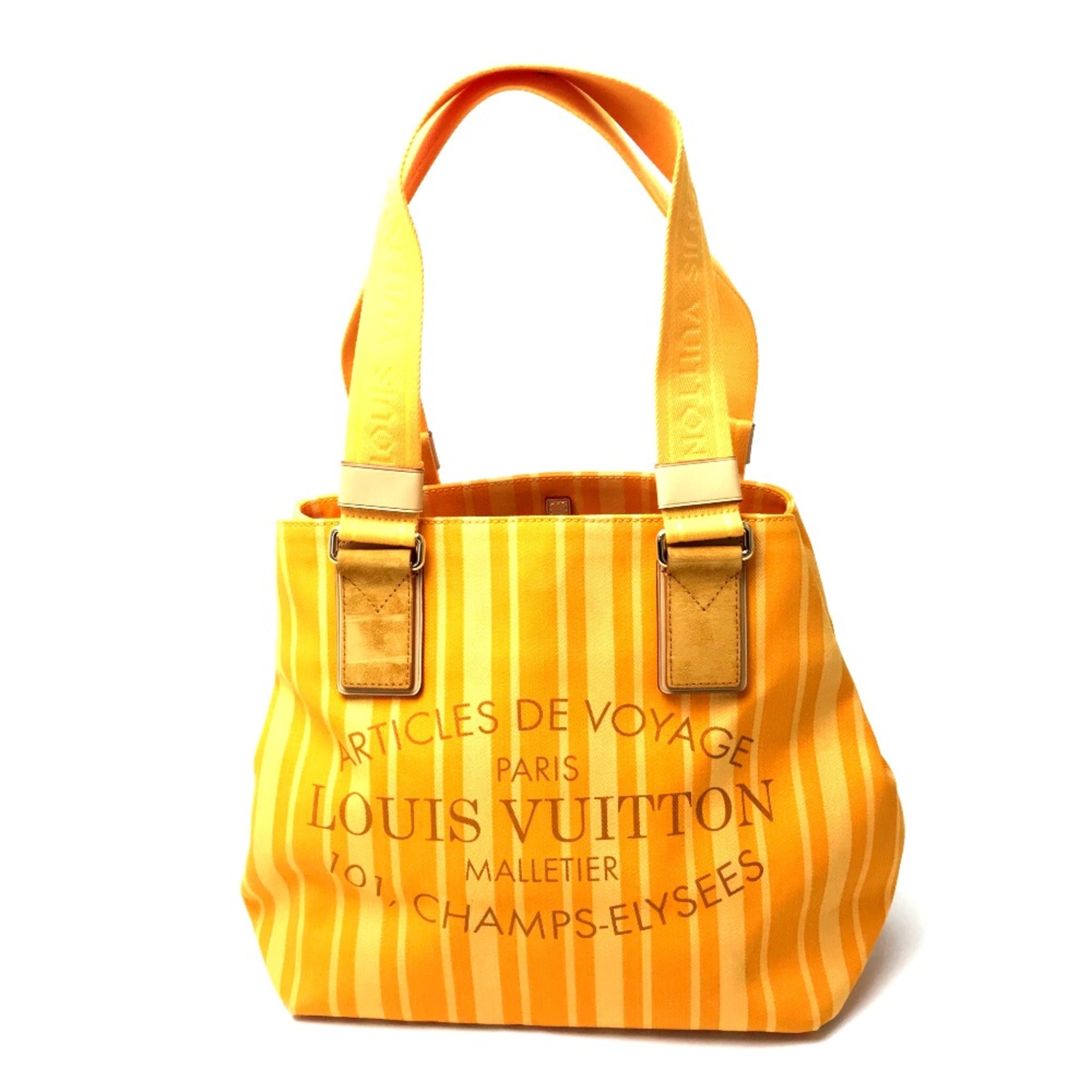 Louis Vuitton Yellow Cloth Tote Bag (Pre-Owned)