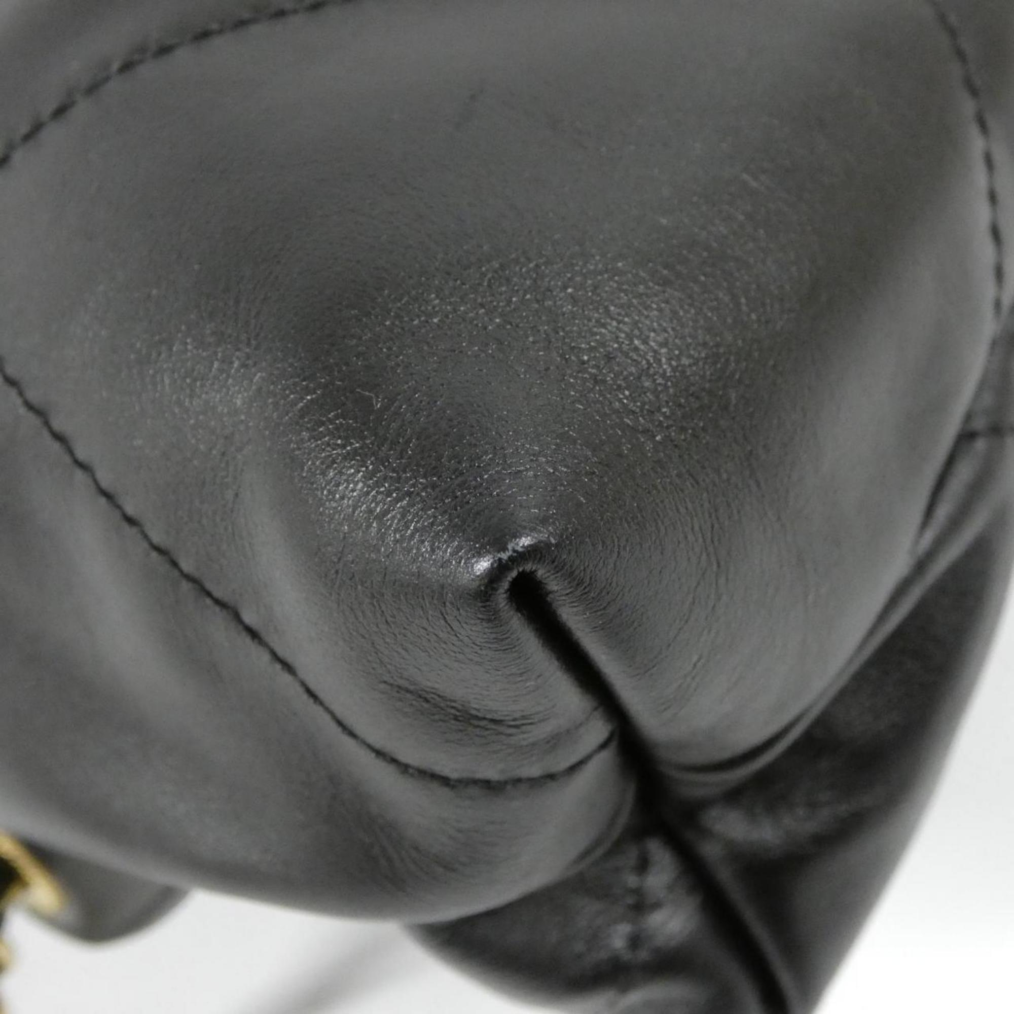 Chanel Black Leather Backpack (Pre-Owned)