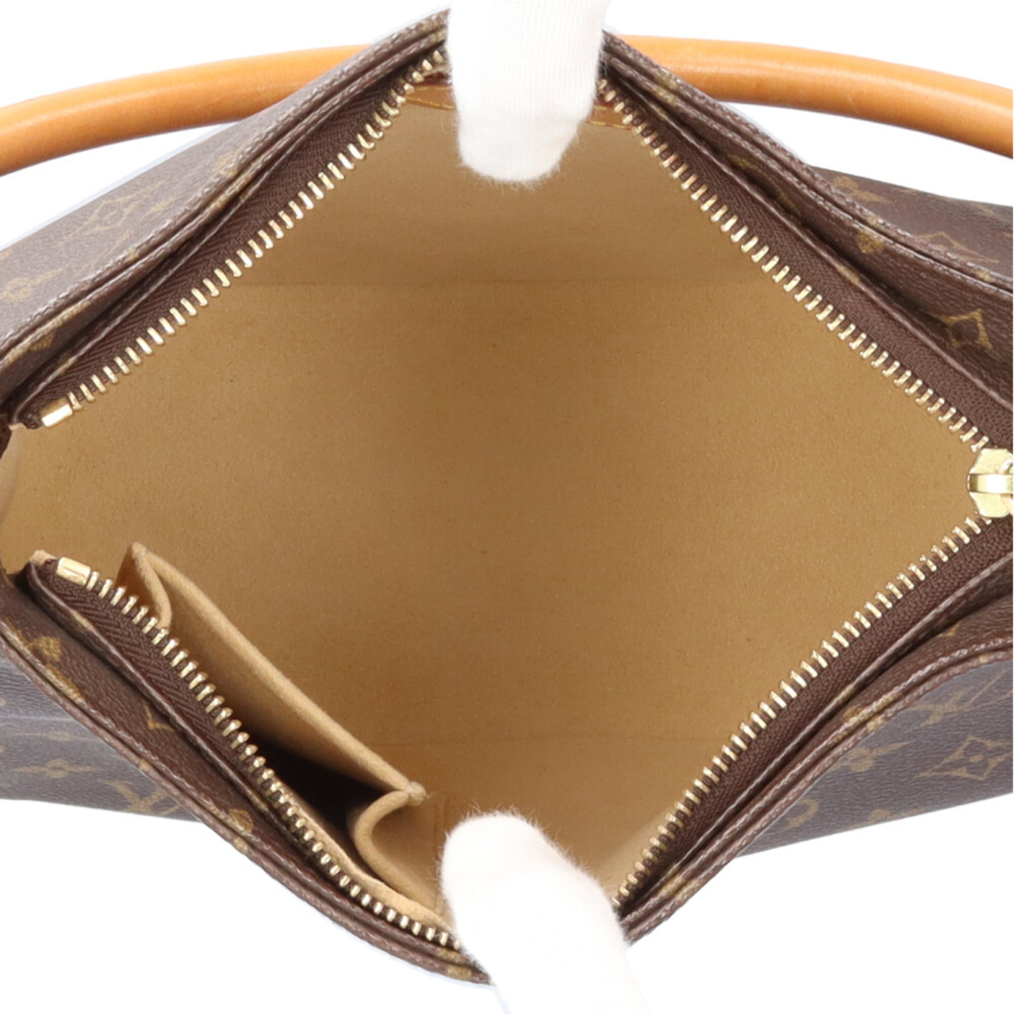 Louis Vuitton Brown Monogram Canvas Shoulder Bag (Pre-Owned)