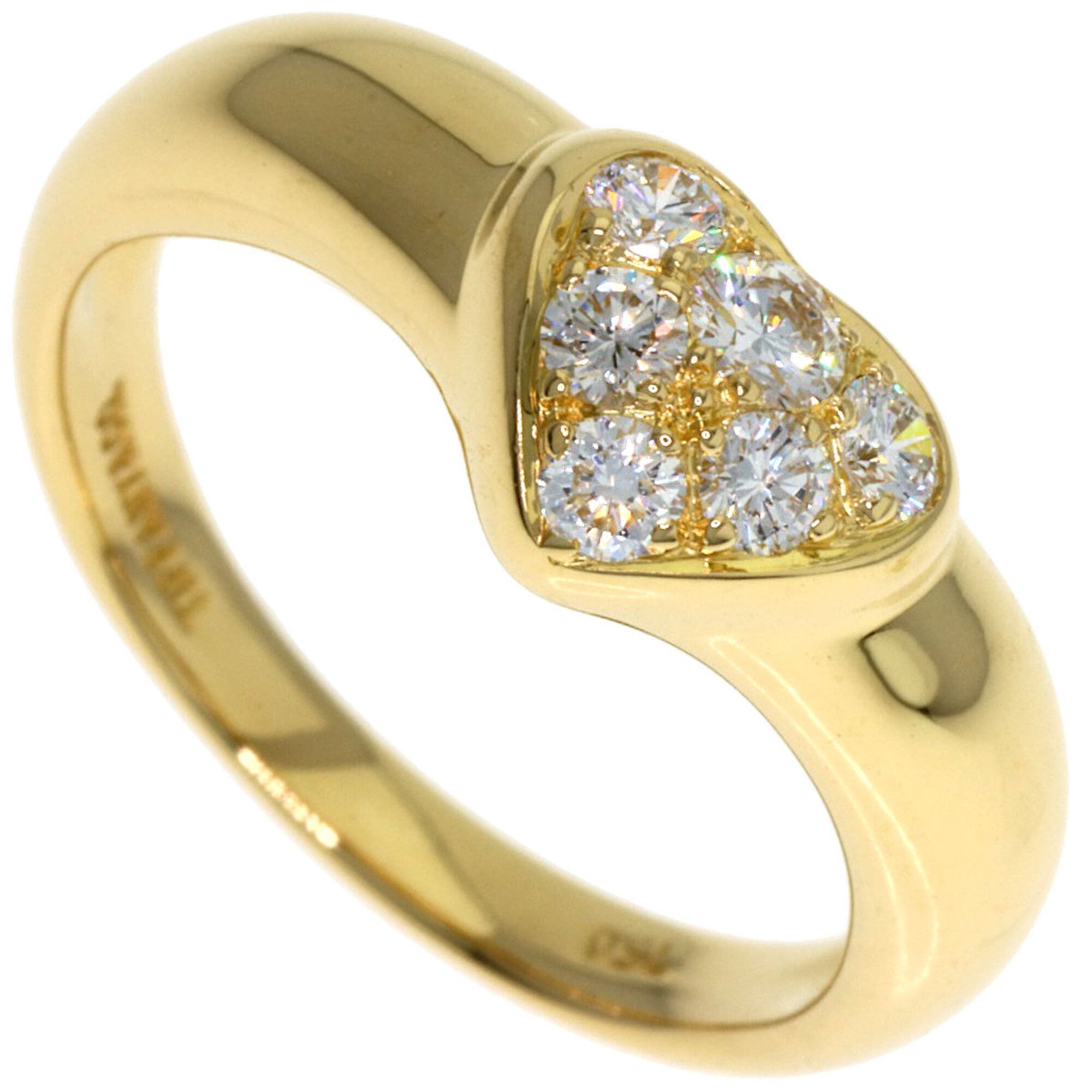 Tiffany Heart Yellow Gold (18K) Band Ring (Pre-Owned)