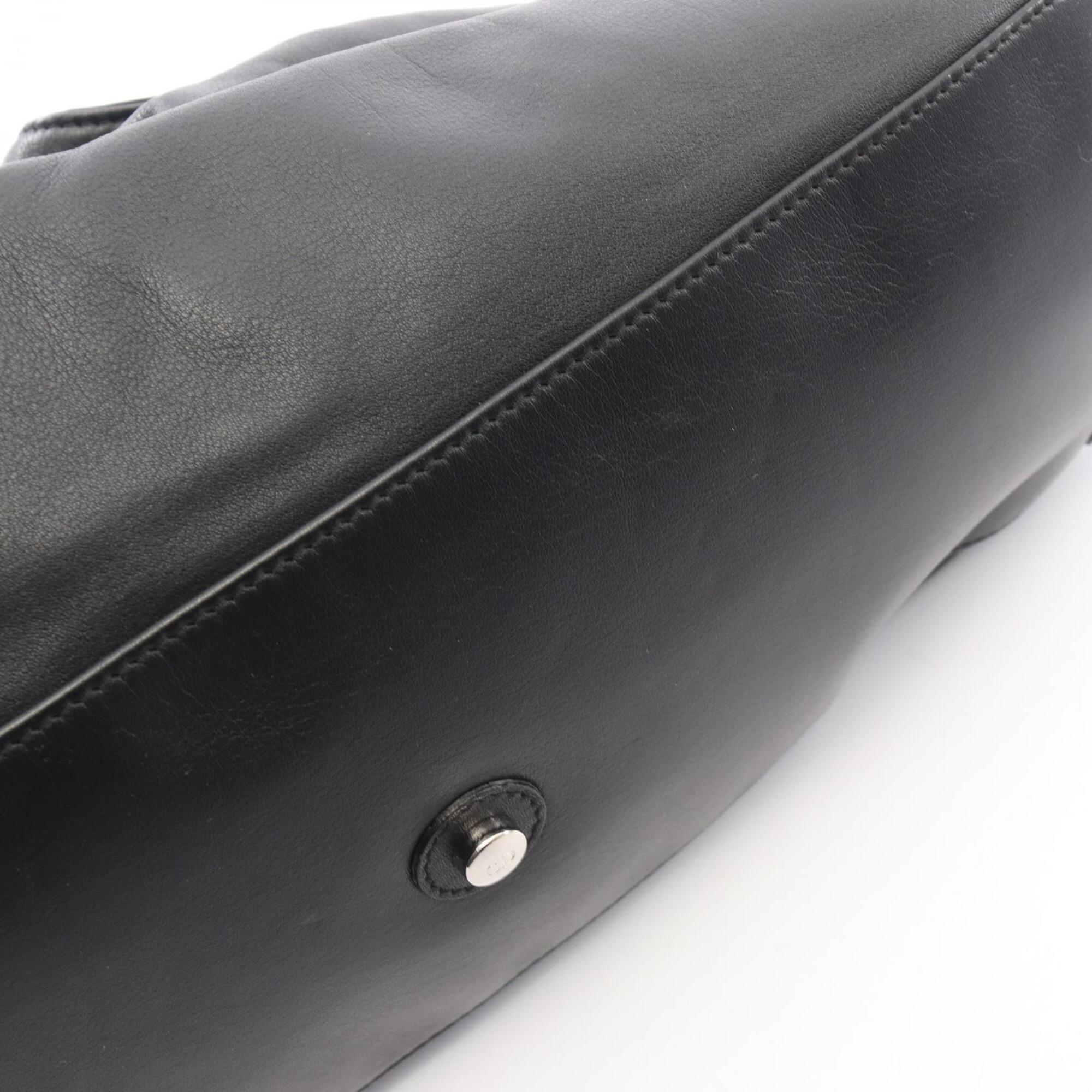 Christian Dior Black Leather Handbag (Pre-Owned)