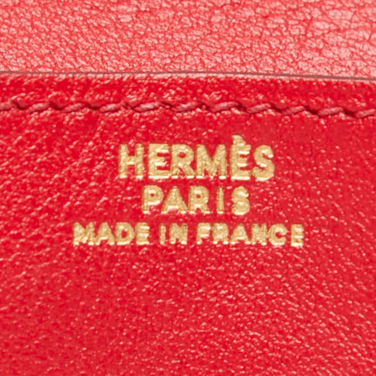 Hermes Red Color Rouge Casaque Coin Purse/Coin Case (Pre-Owned)