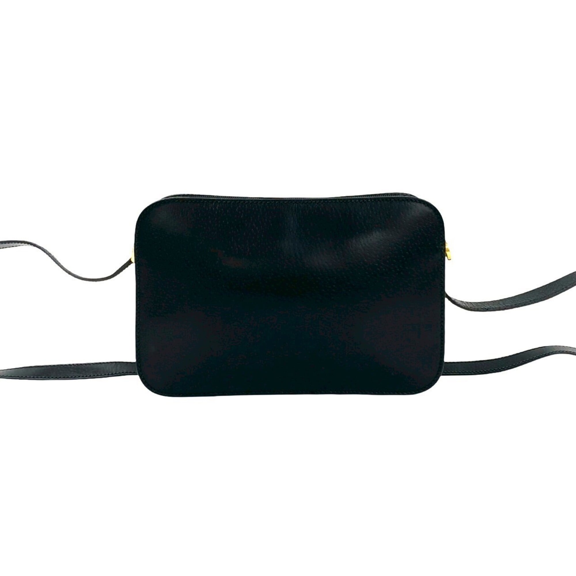 Gucci Black Leather Pochette Shoulder Bag (Pre-Owned)