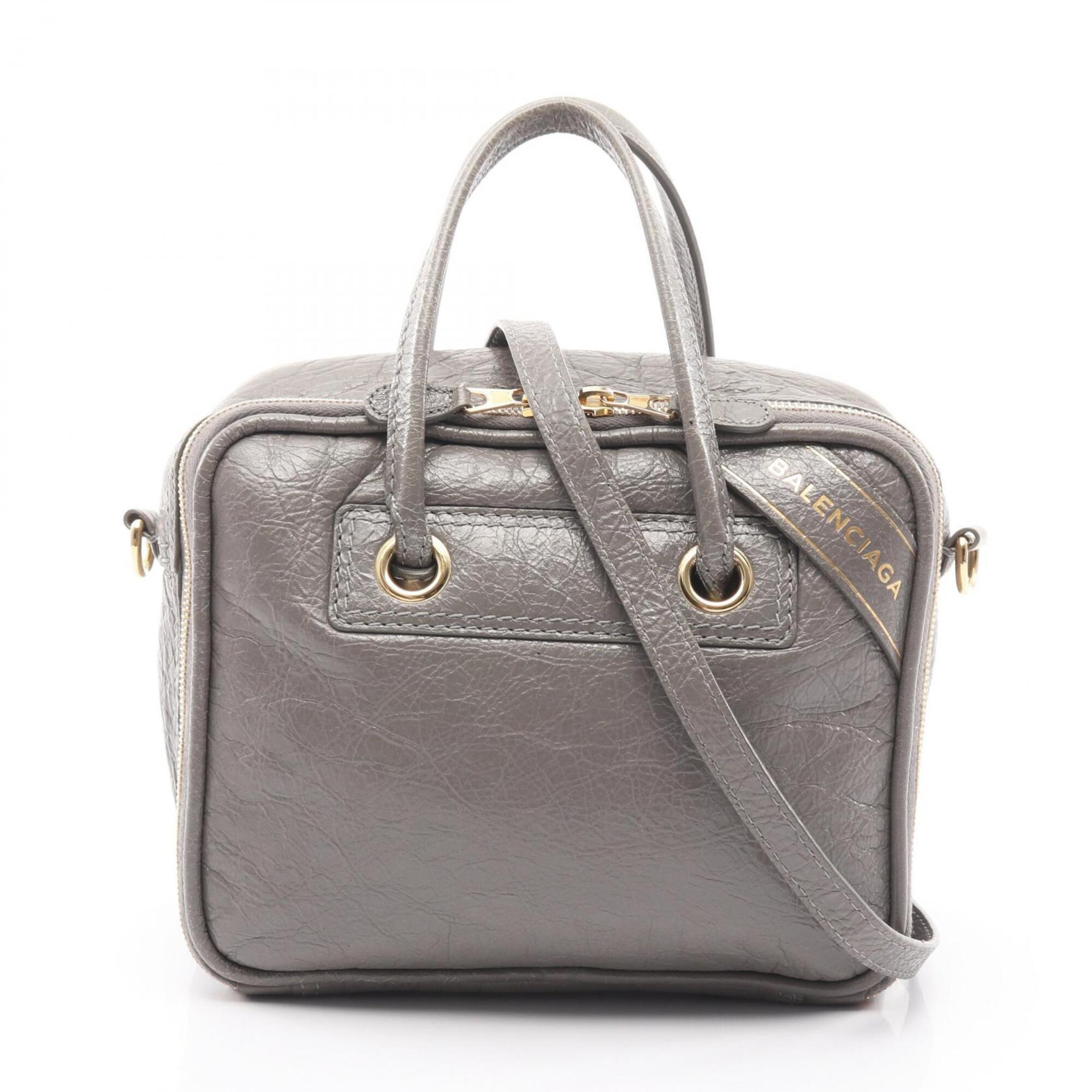 Balenciaga Gray Leather Handbag (Pre-Owned)