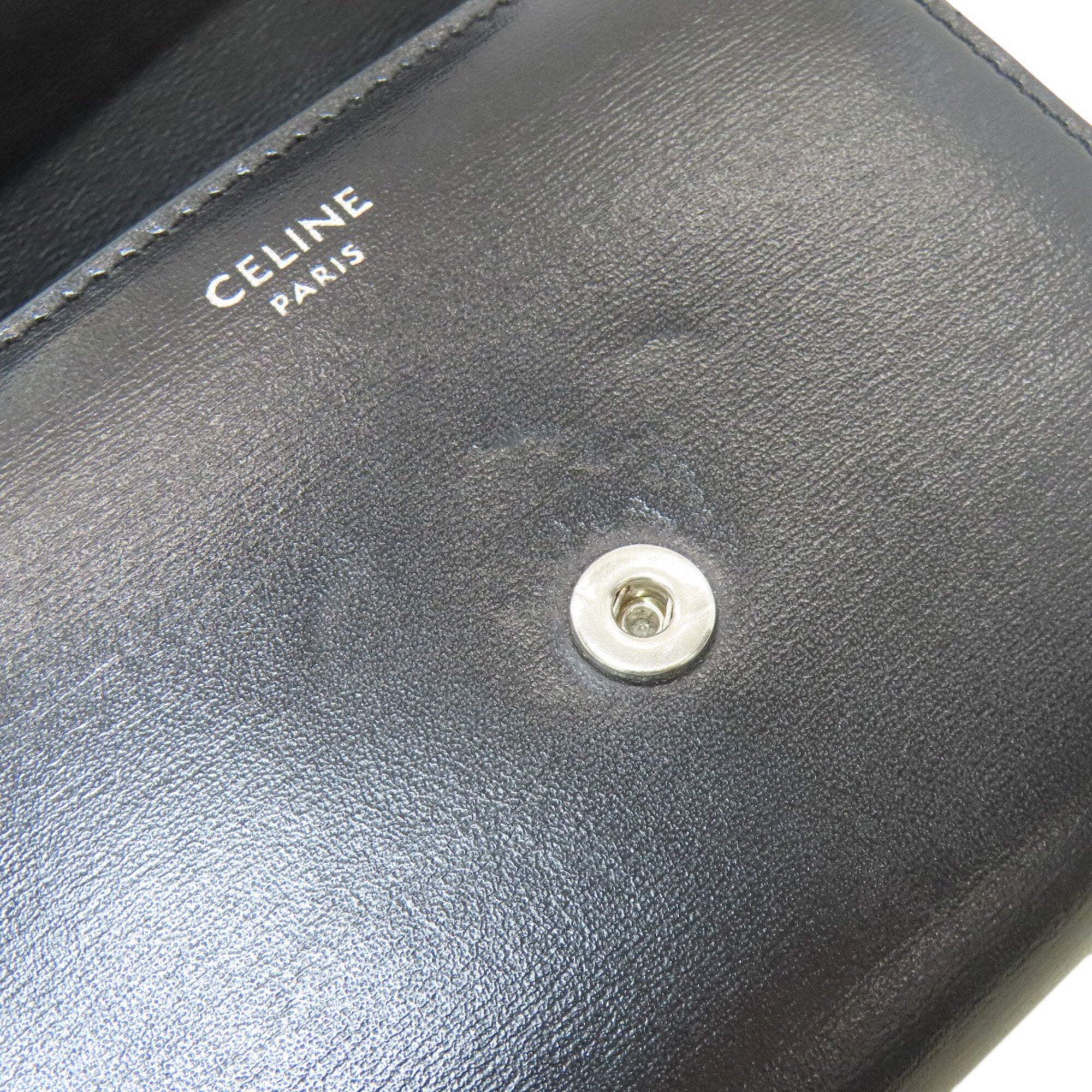 Celine Black Leather Wallet (Tri-Fold) (Pre-Owned)