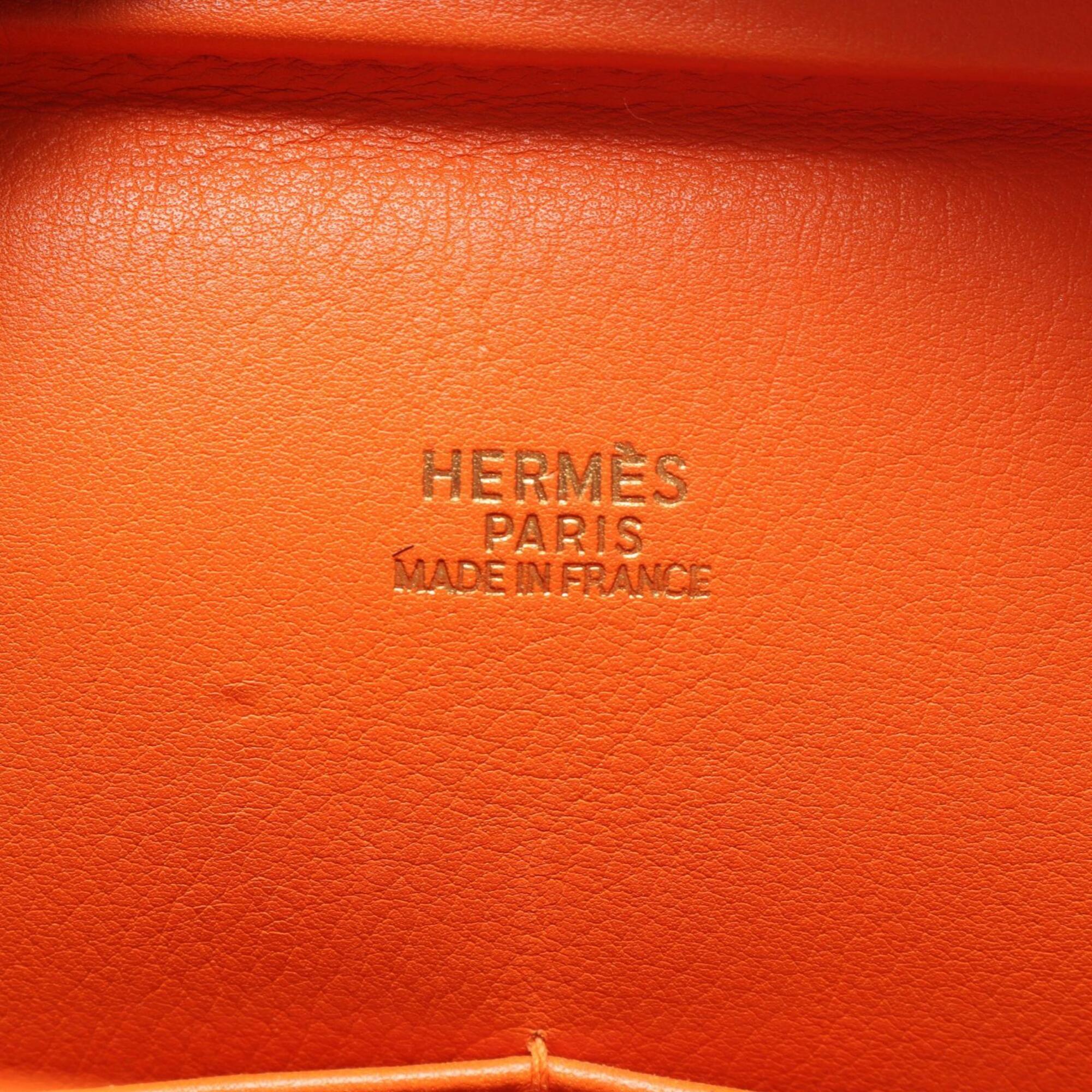 Hermes Orange Swift Leather Handbag (Pre-Owned)