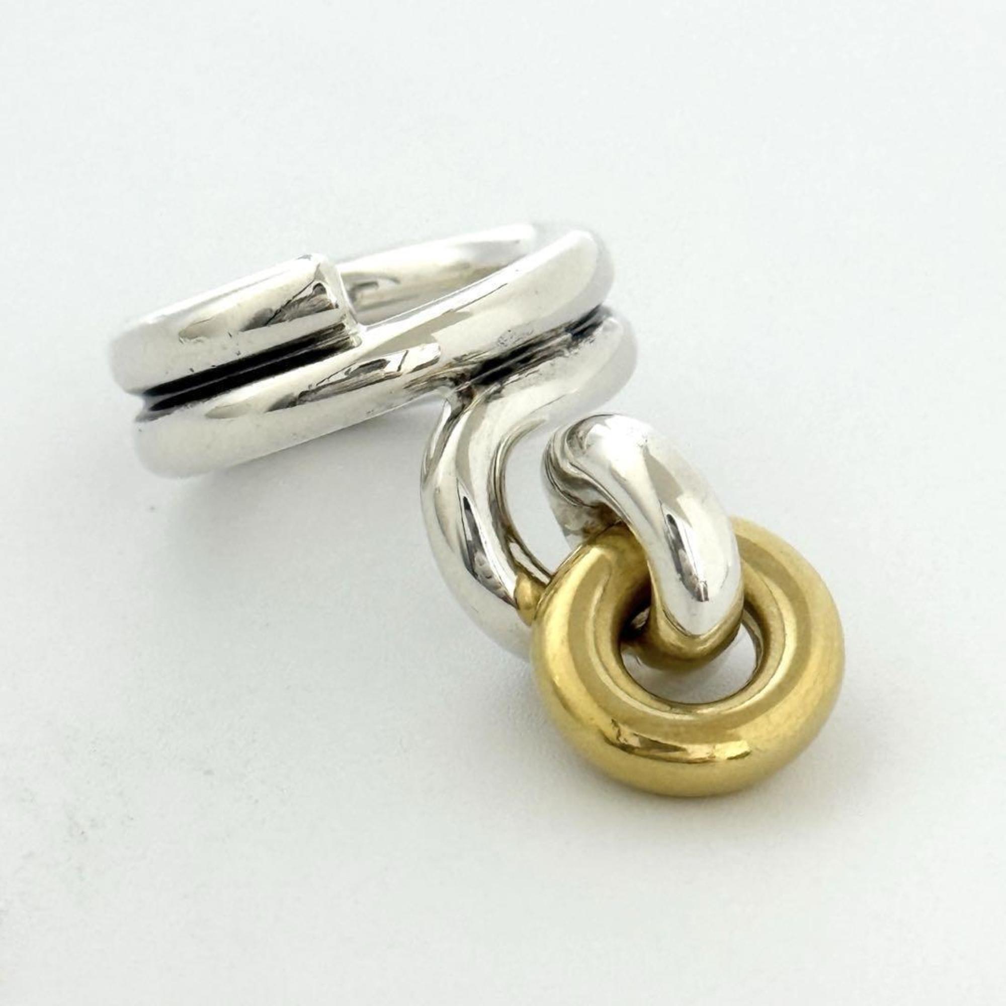 Bottega Veneta Silver 925 Band Ring (Pre-Owned)