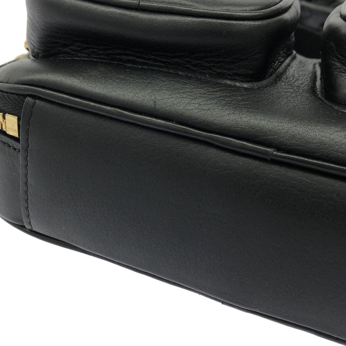 Louis Vuitton Black Leather Pouch Shoulder Bag (Pre-Owned)