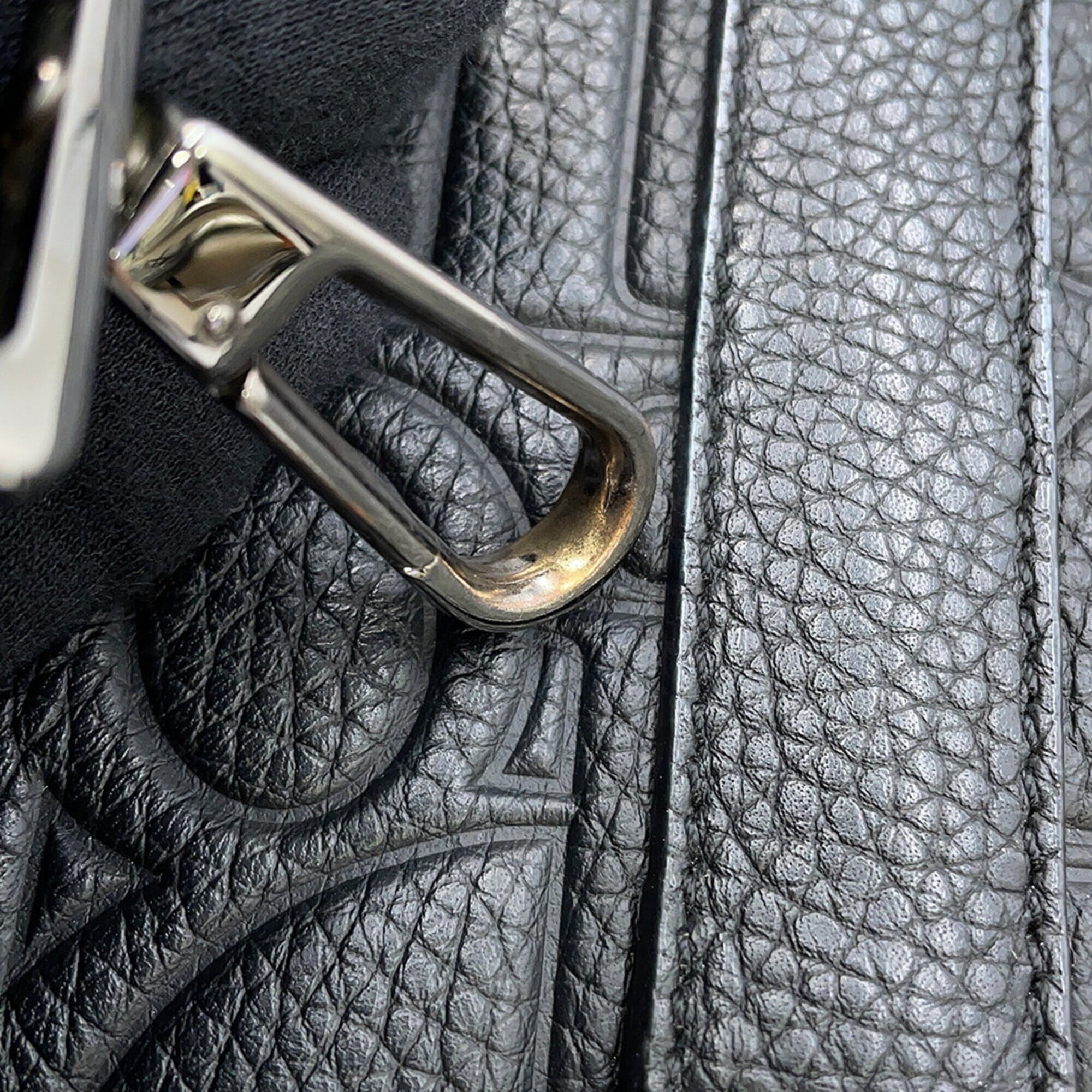 Christian Dior Black Leather Handbag Tote Bag (Pre-Owned)